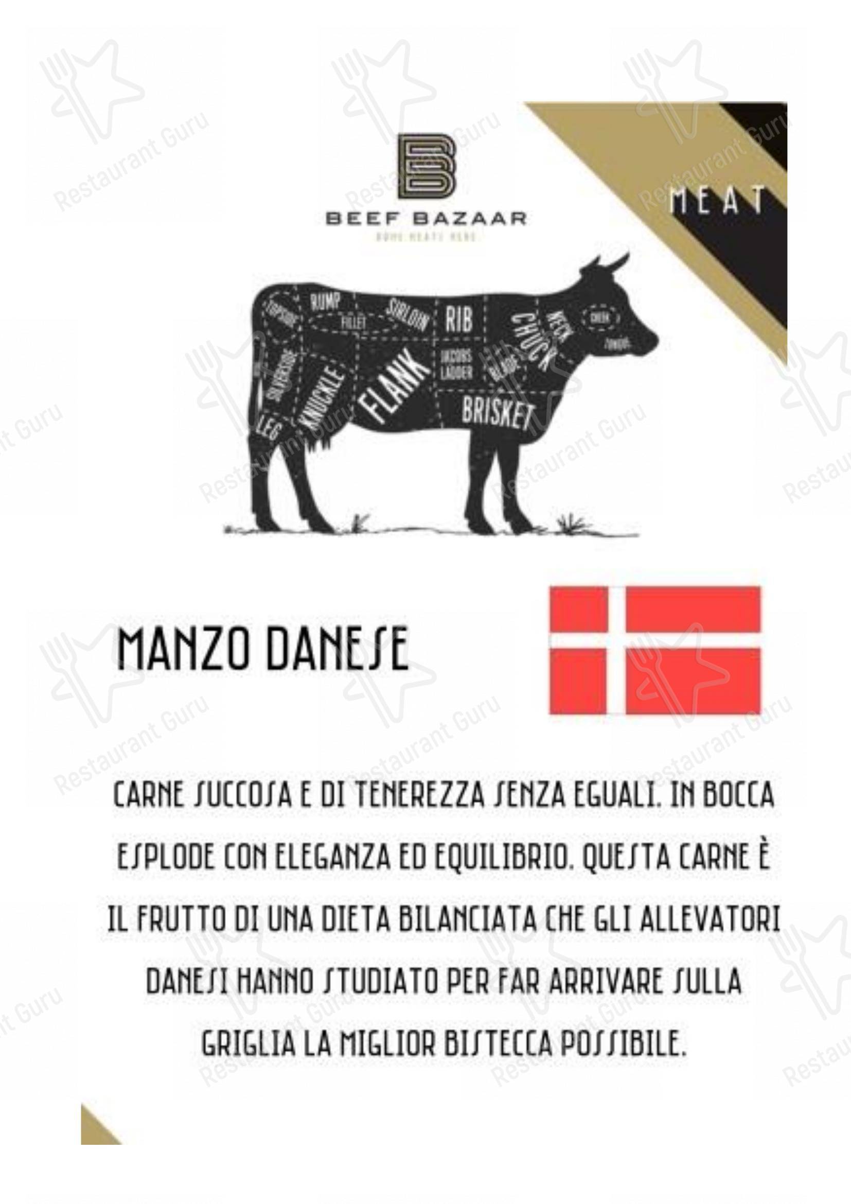 Beef Bazaar в Риме - Lunch Menu