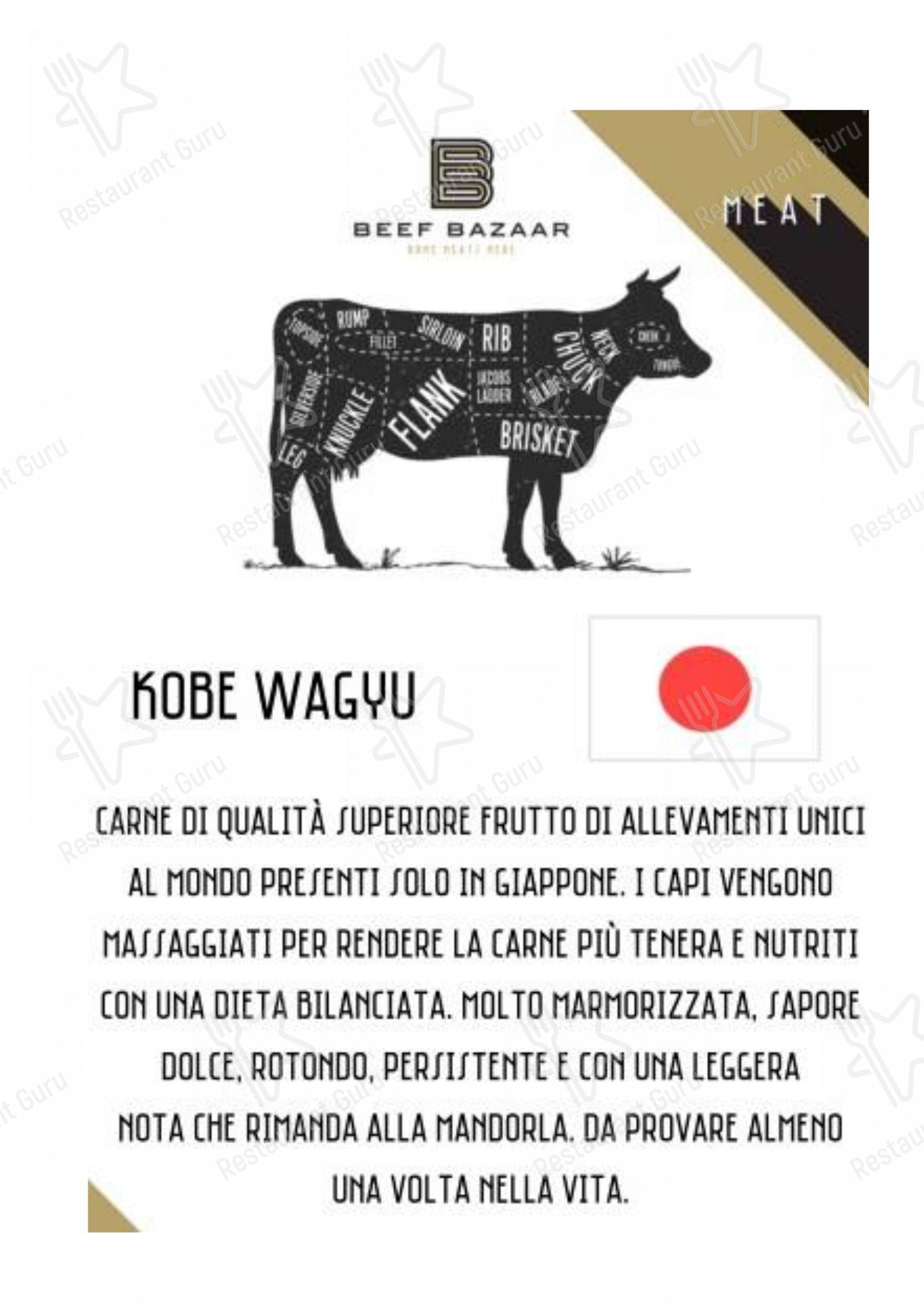 Beef Bazaar в Риме - Lunch Menu