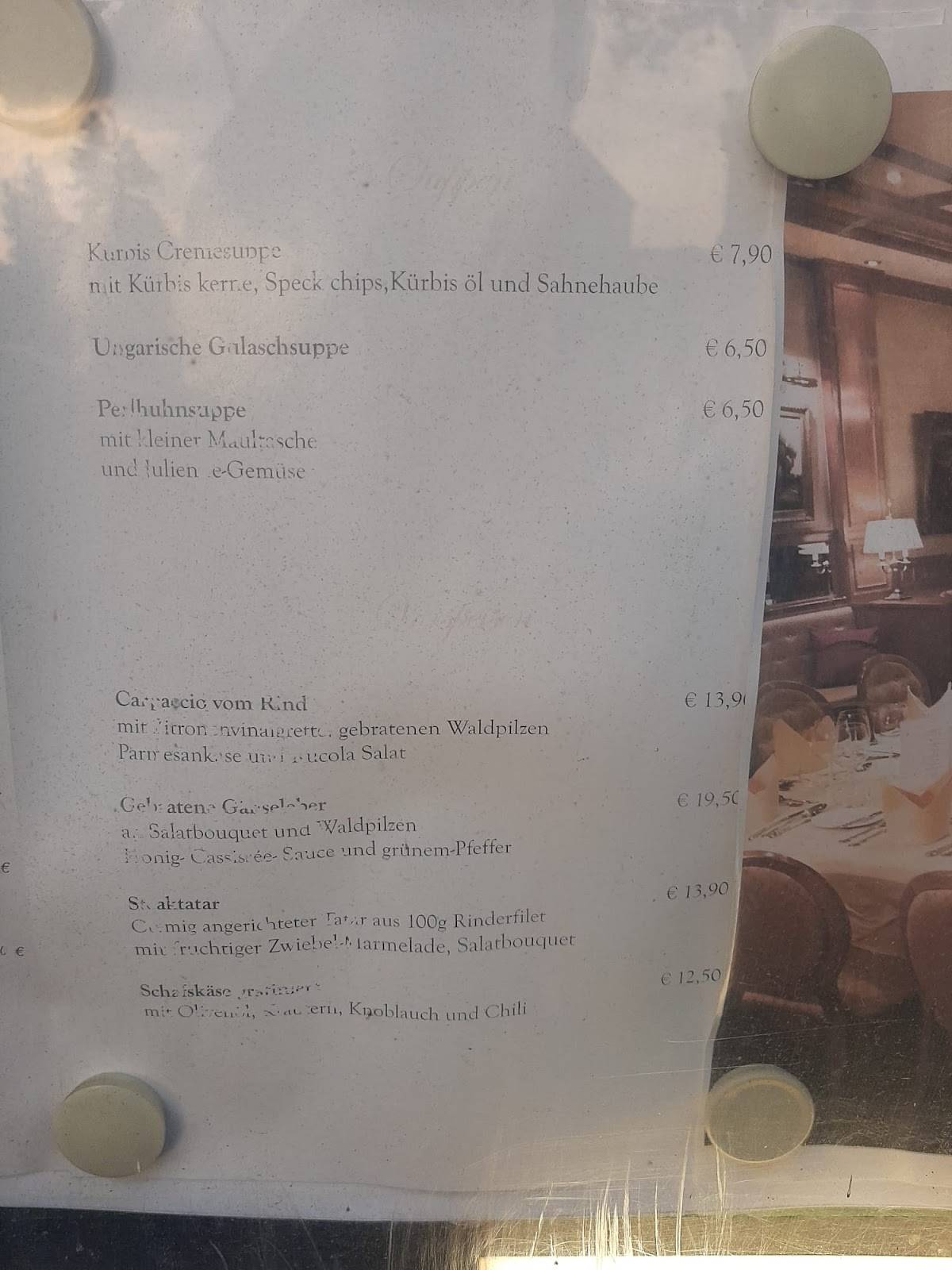 Bei Sándor меню