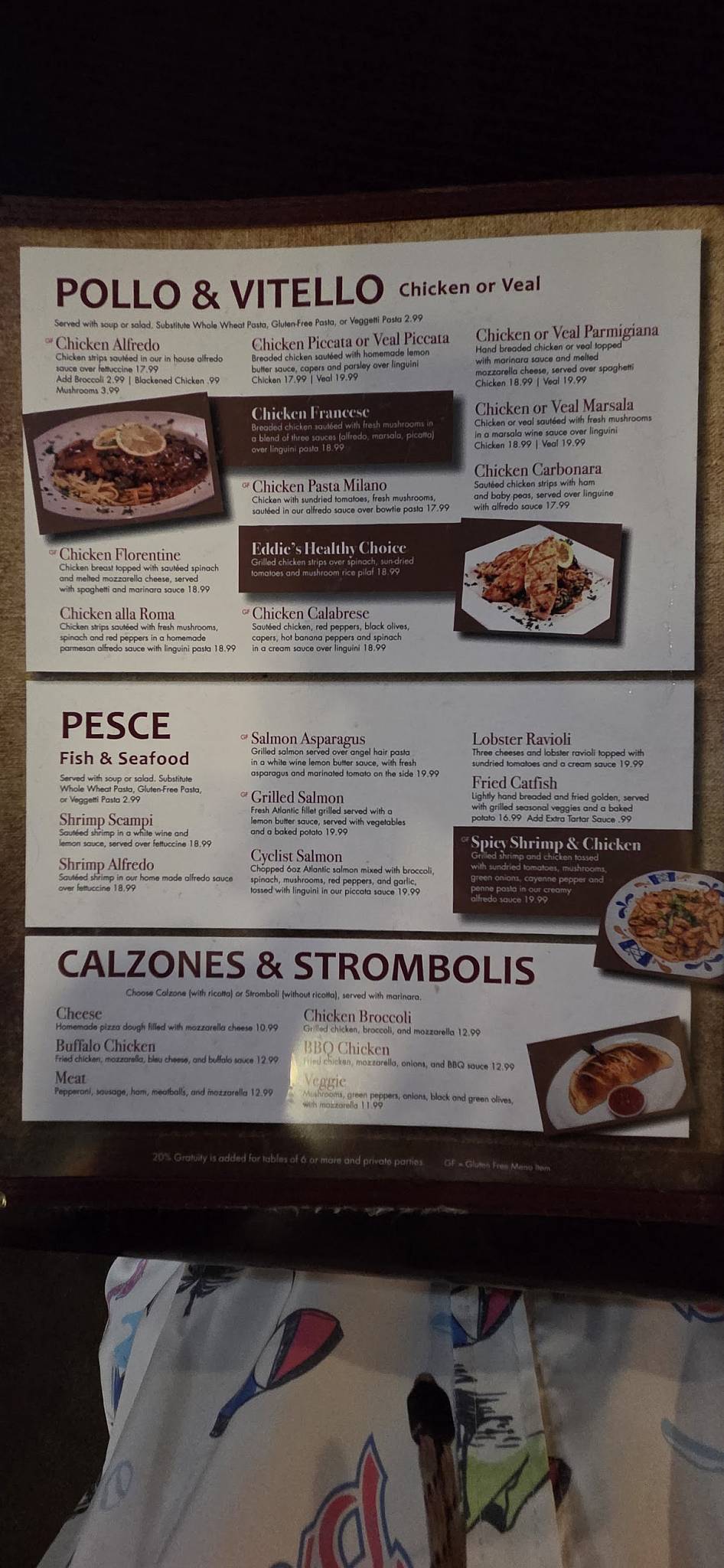 Bella Roma Grill Italian меню