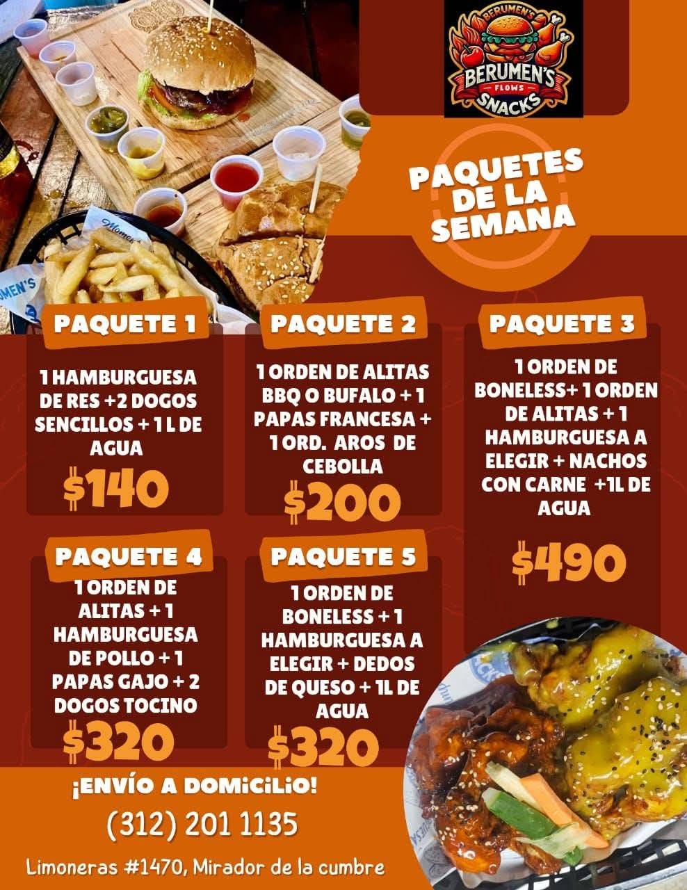 Berumens Snacks меню
