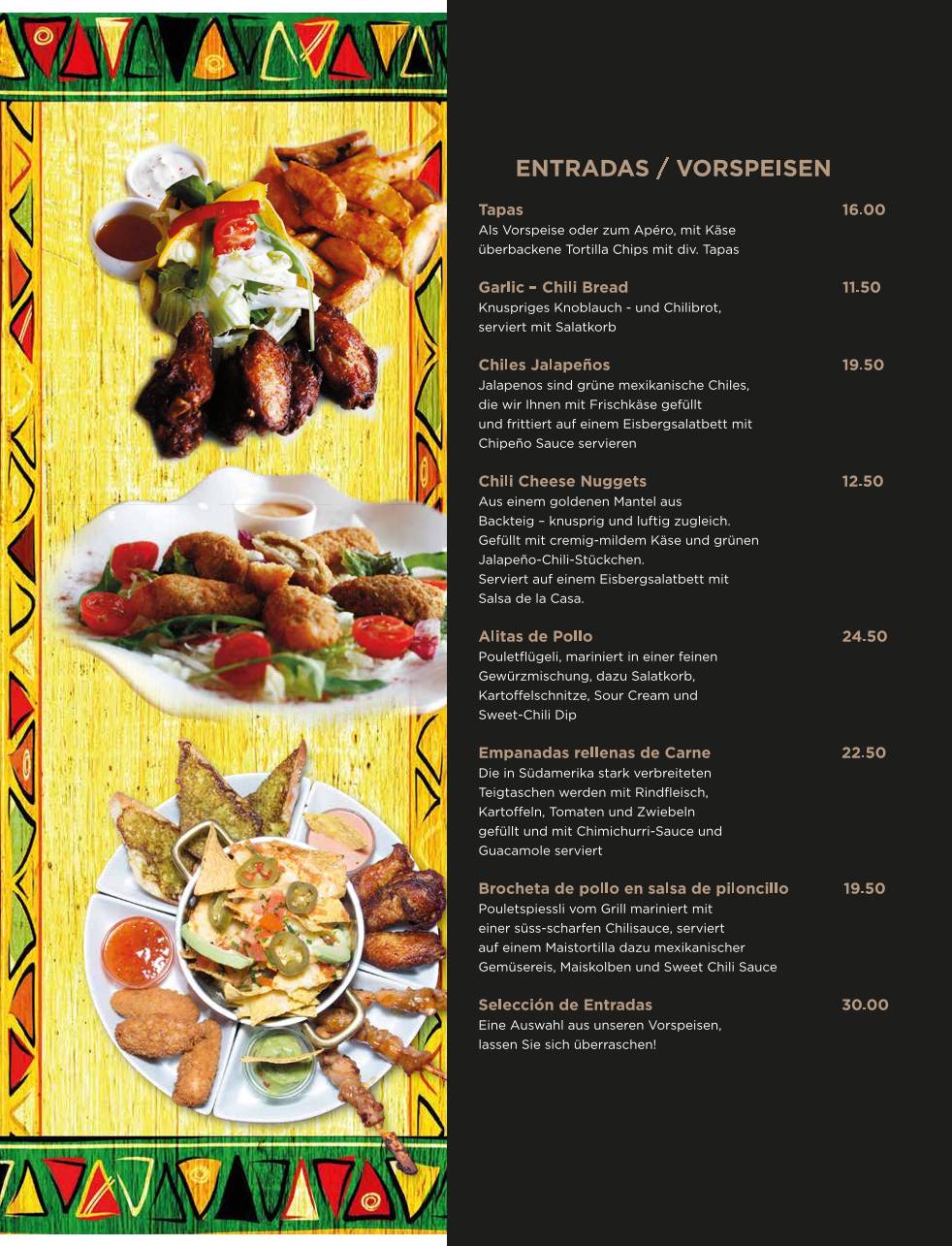 El Rancho Mexikanische Spezialitäte меню