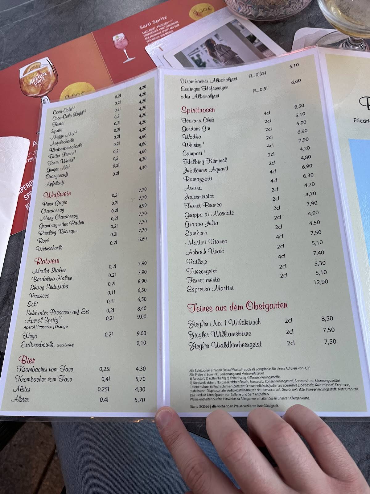 Bistro Vital Sylt меню