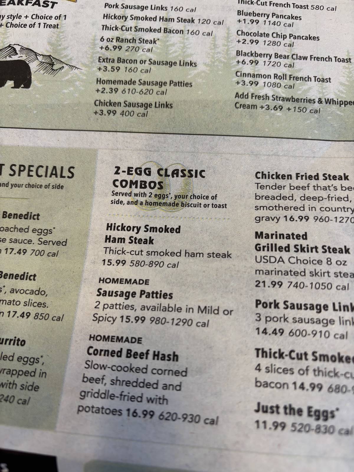 Black Bear Diner Rohnert Park меню
