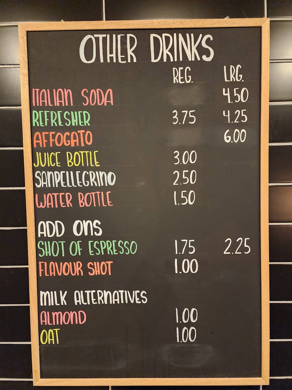 Bluebird Coffee Cafe меню