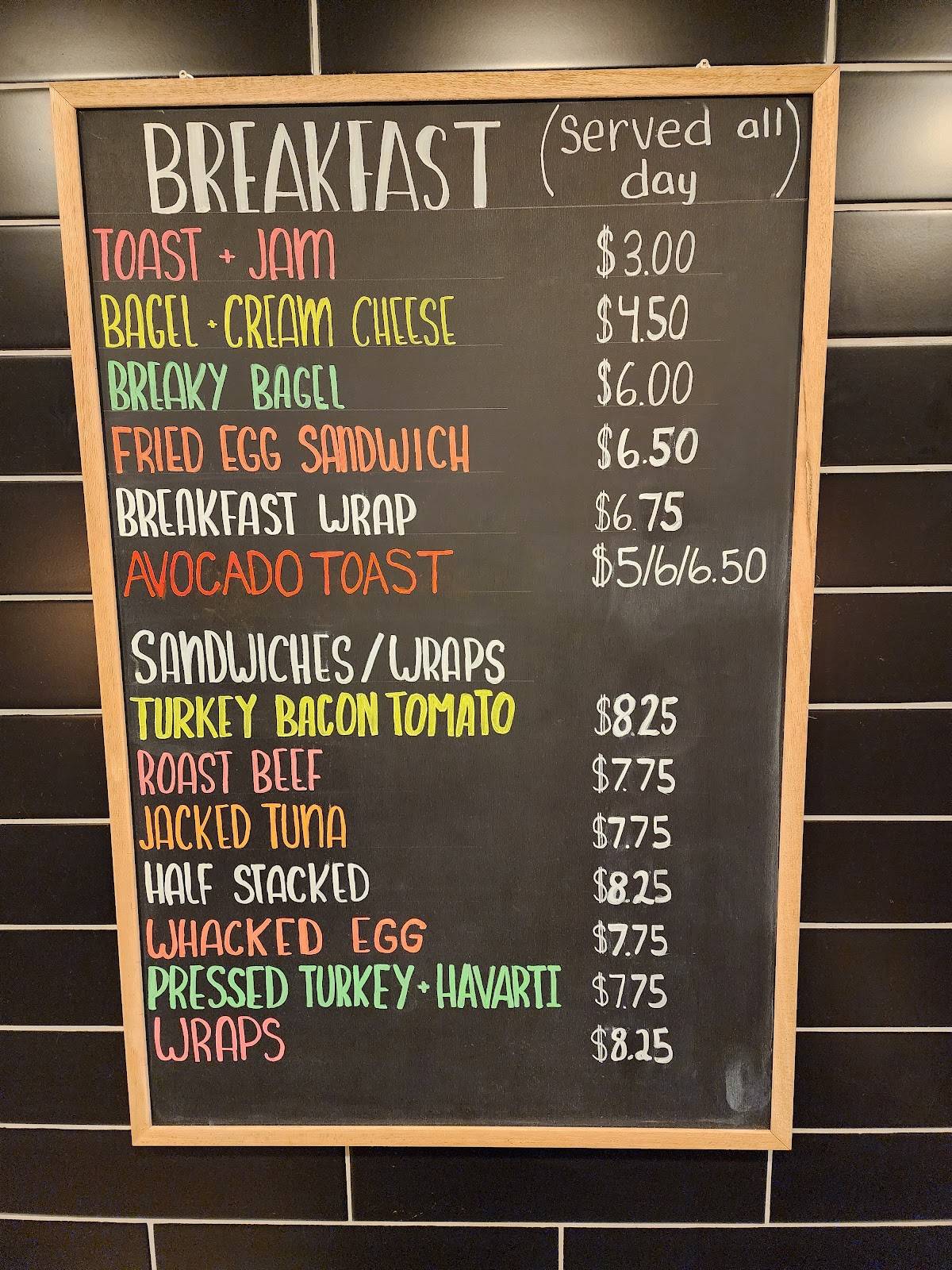 Bluebird Coffee Cafe меню