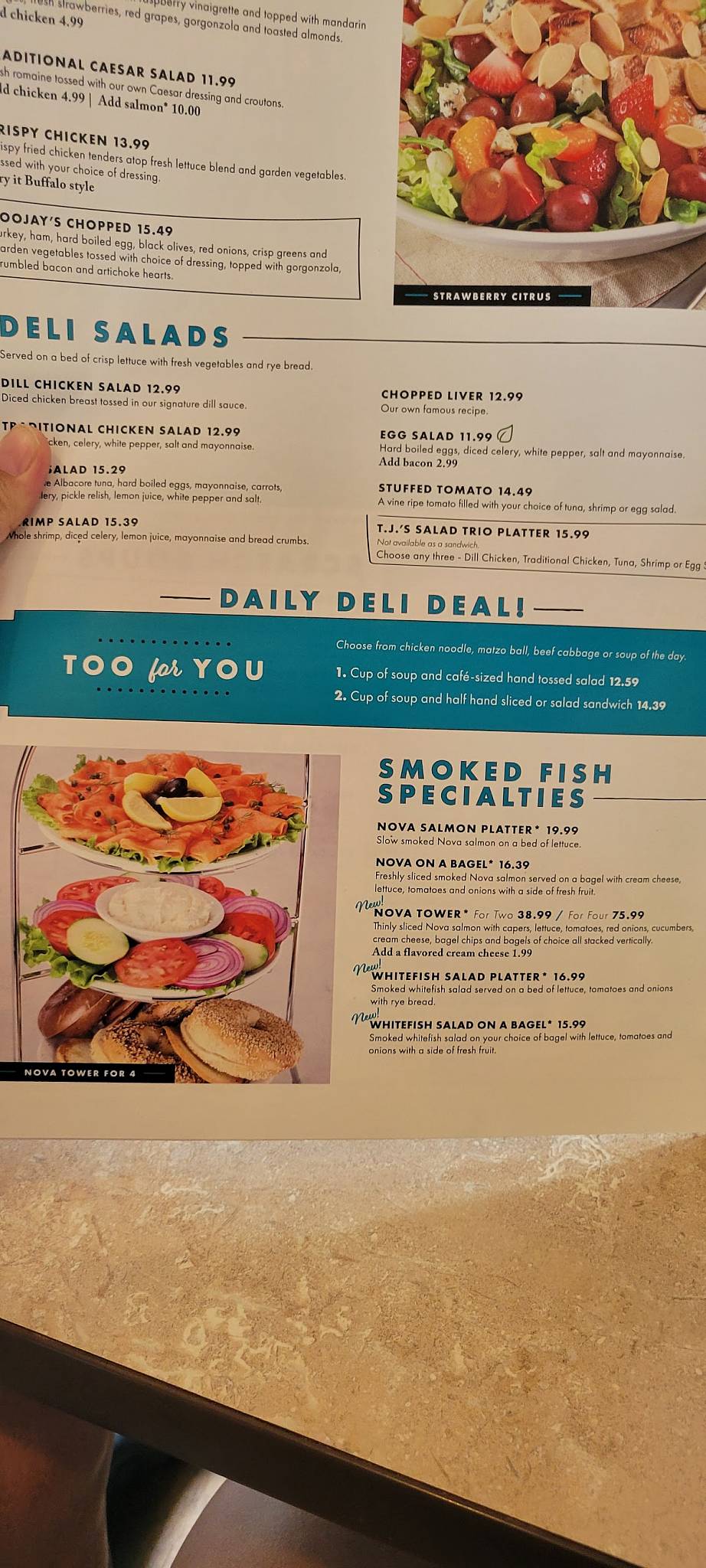 TooJay’s Deli • Bakery • Restaurant меню