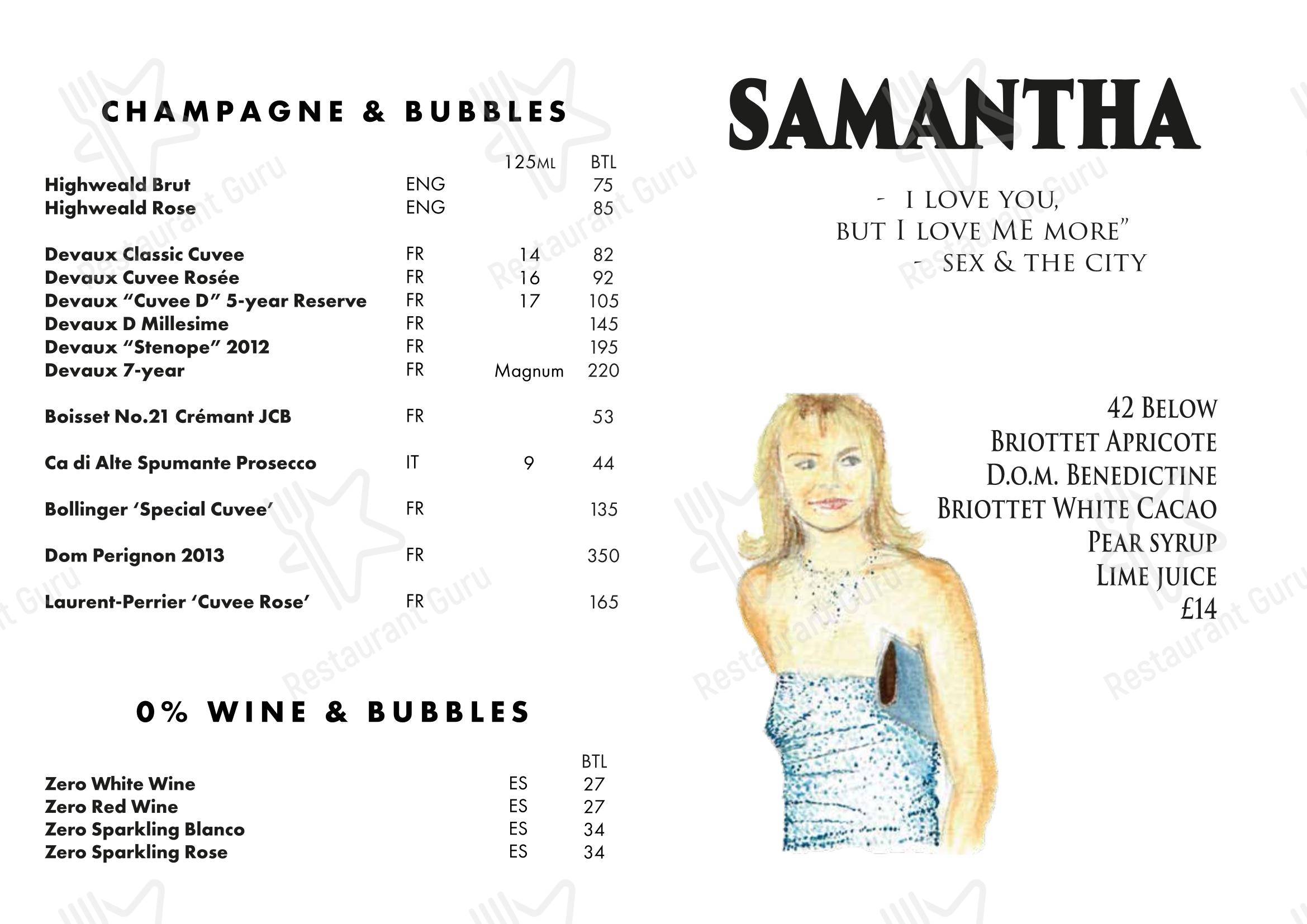 Меню ресторана Boundary Shoreditch - Takeaway Menu