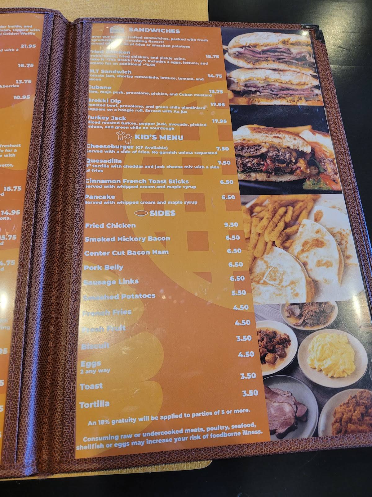 Brekki Brekki - Rio Rancho меню