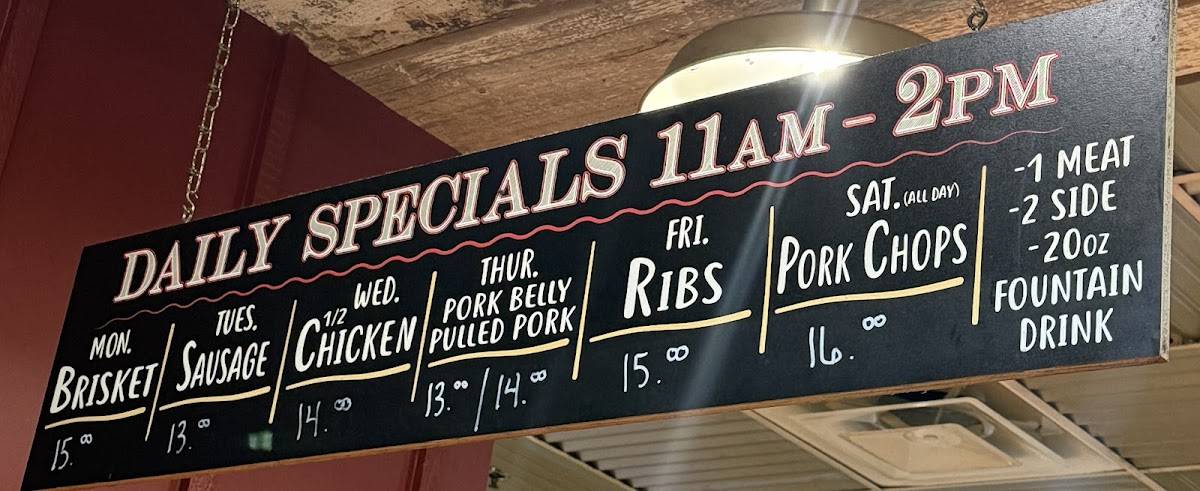 C&J Barbeque меню