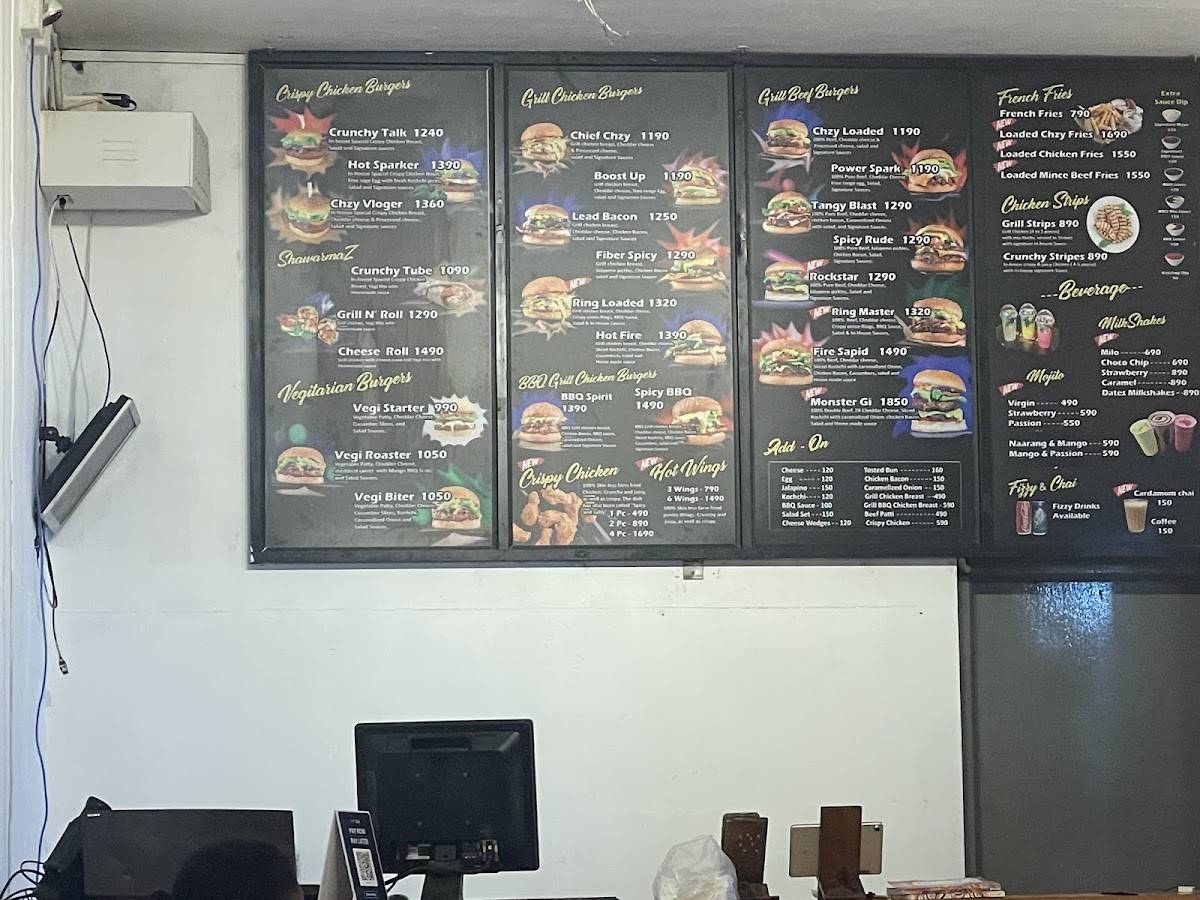 Burger Boss меню
