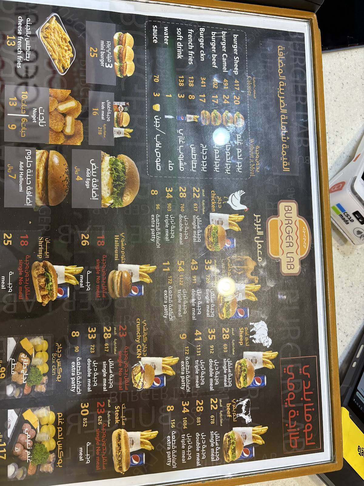 Burger Lab меню