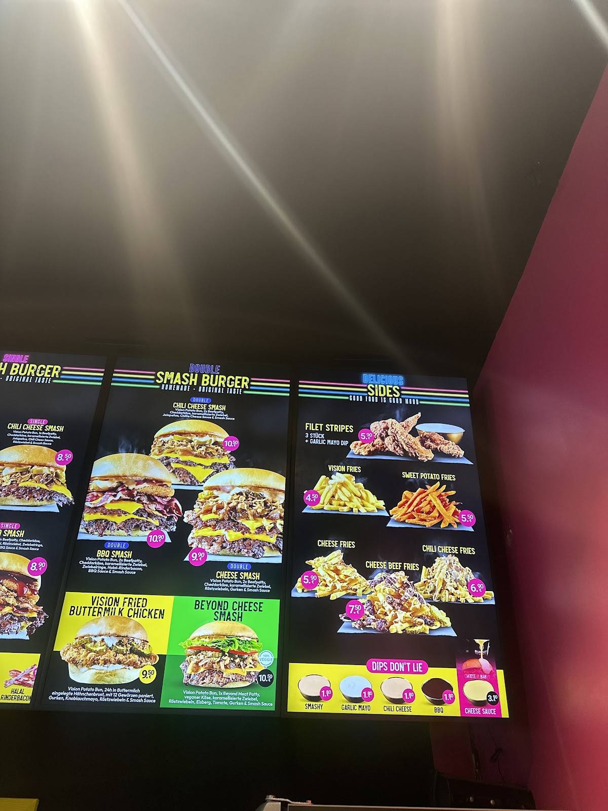 Burger Vision меню