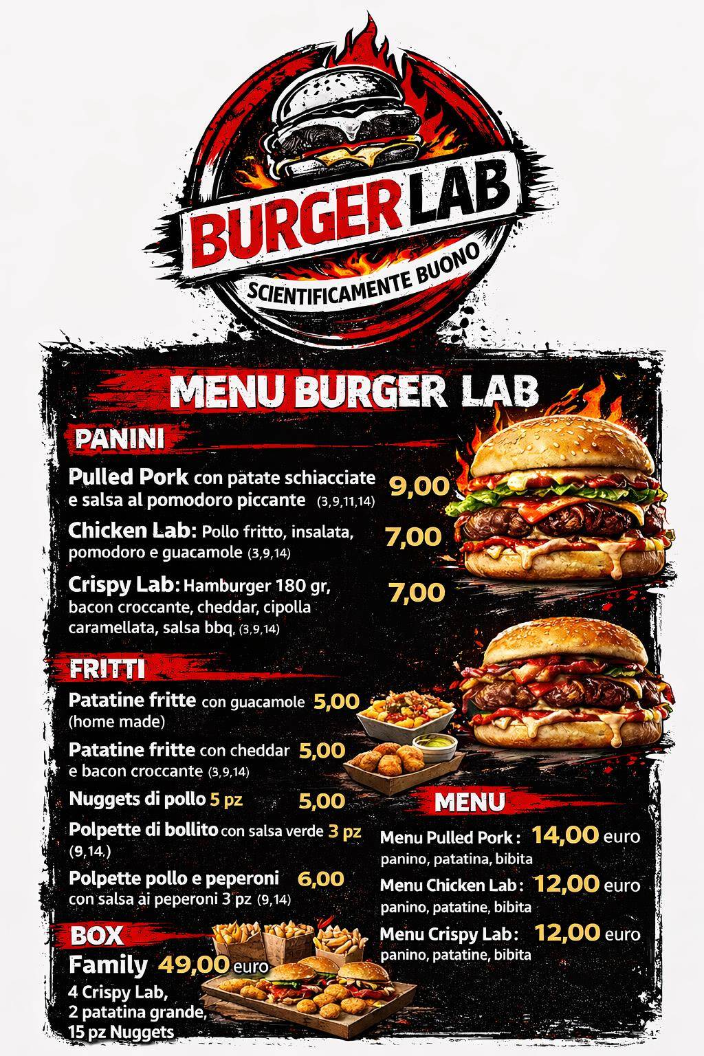 BurgerLab-Ostiense меню