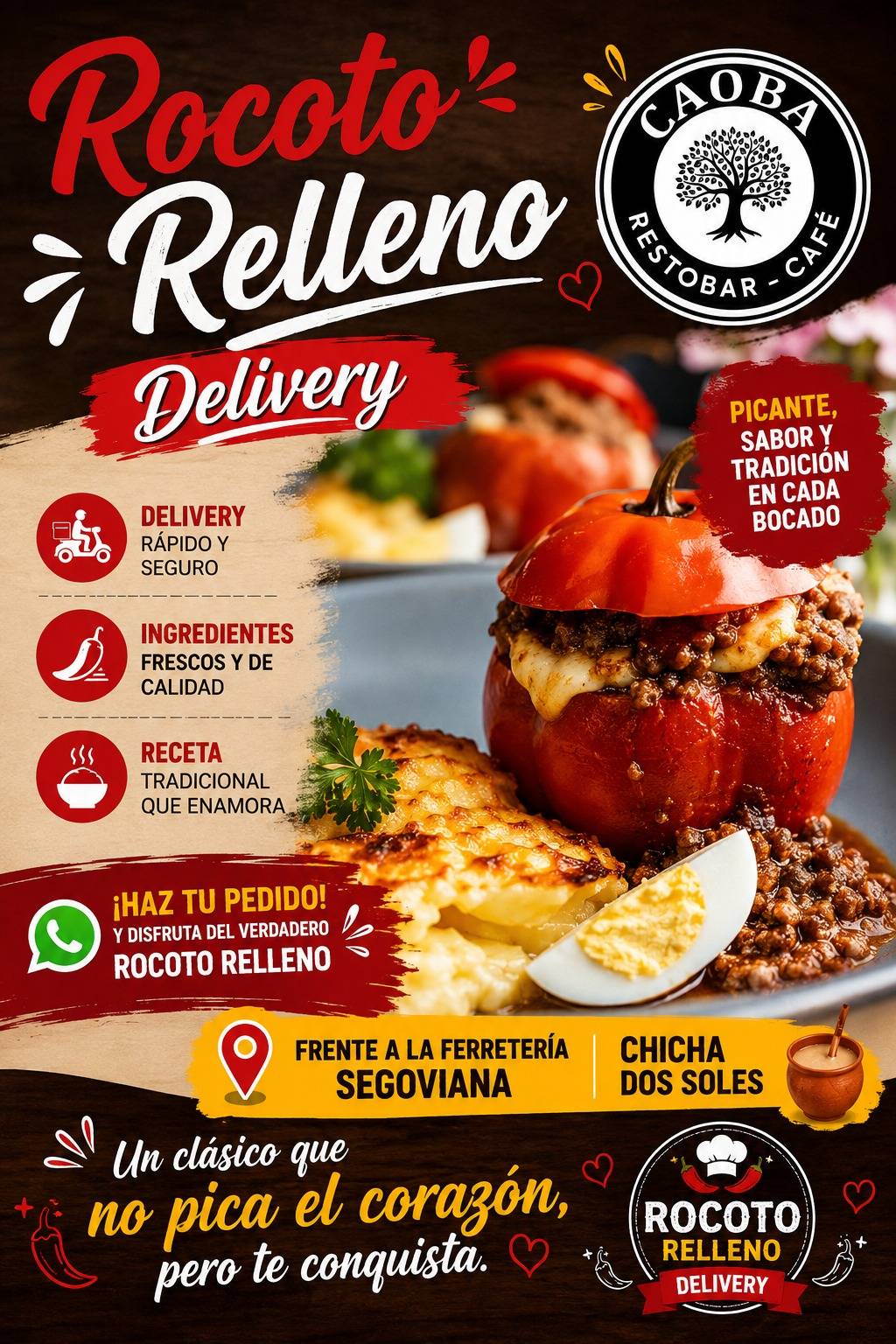 CAOBA RESTAURANTE BAR CAFÉ меню