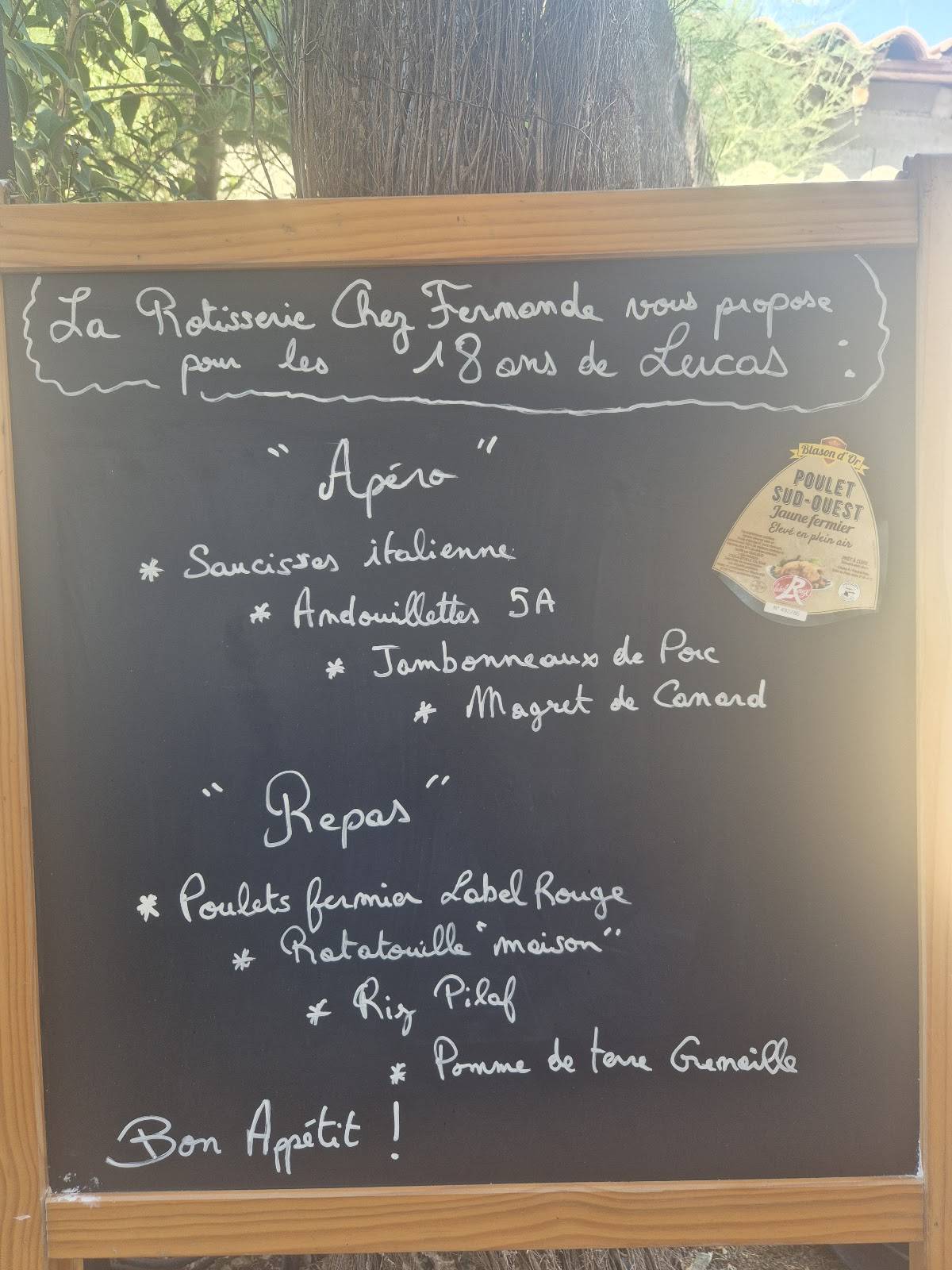 CHEZ FERNANDE меню