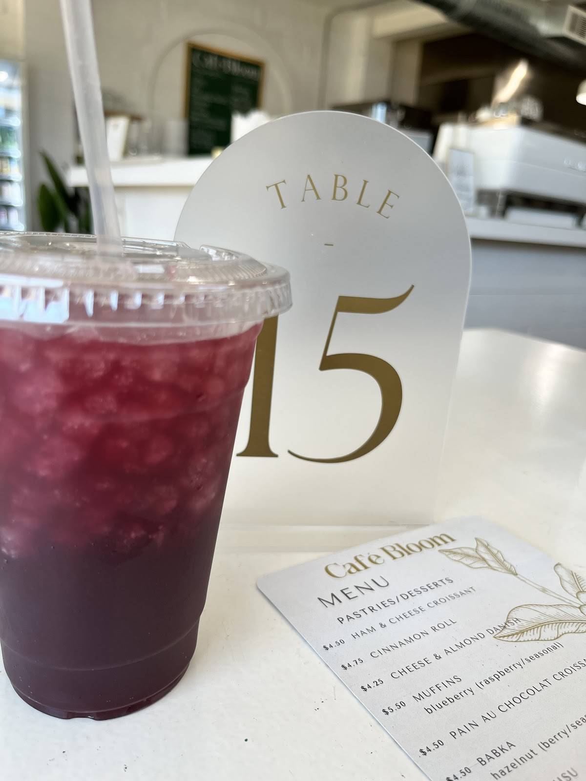 Café Bloom меню