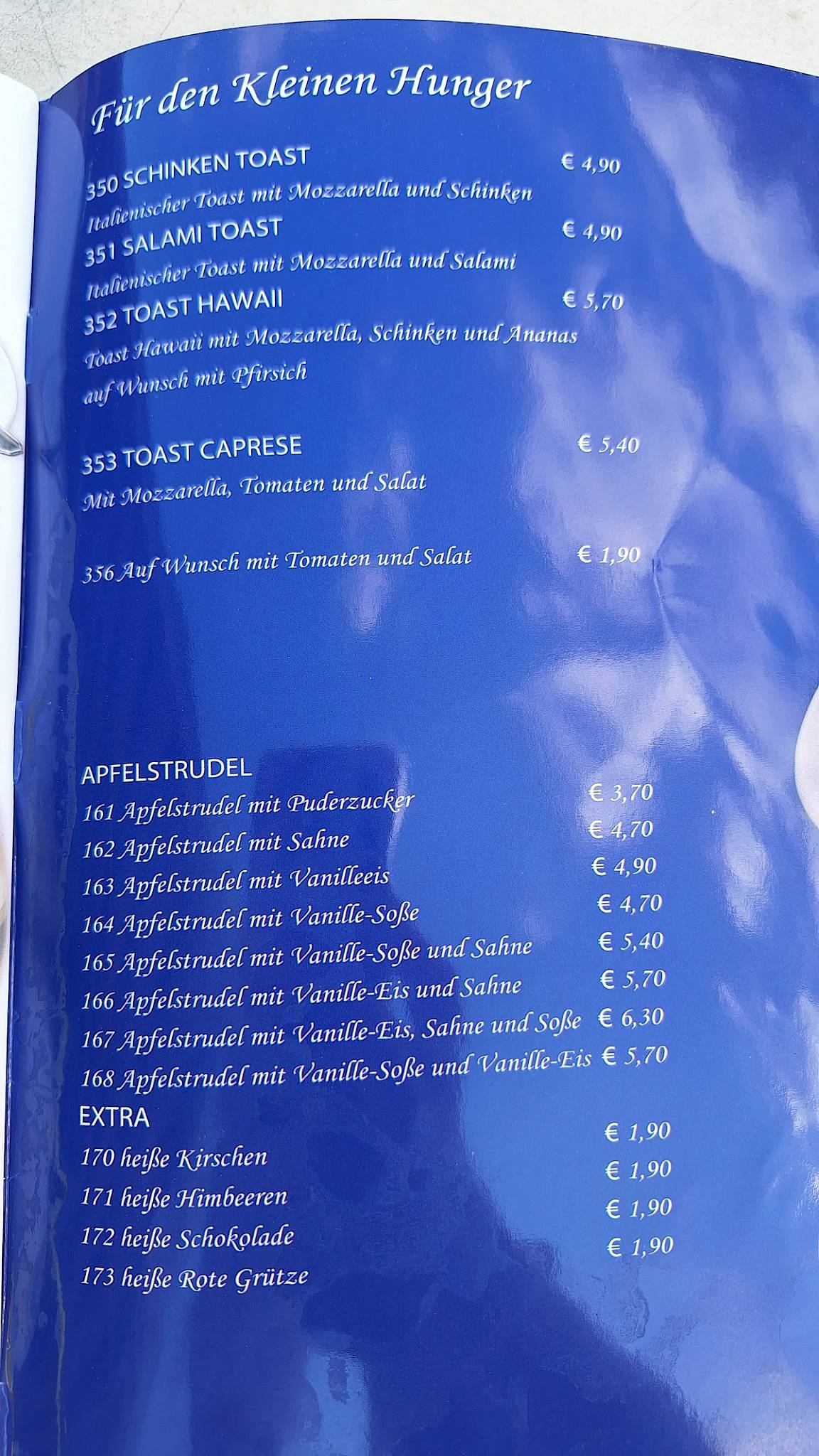 Eiscafé Roma меню