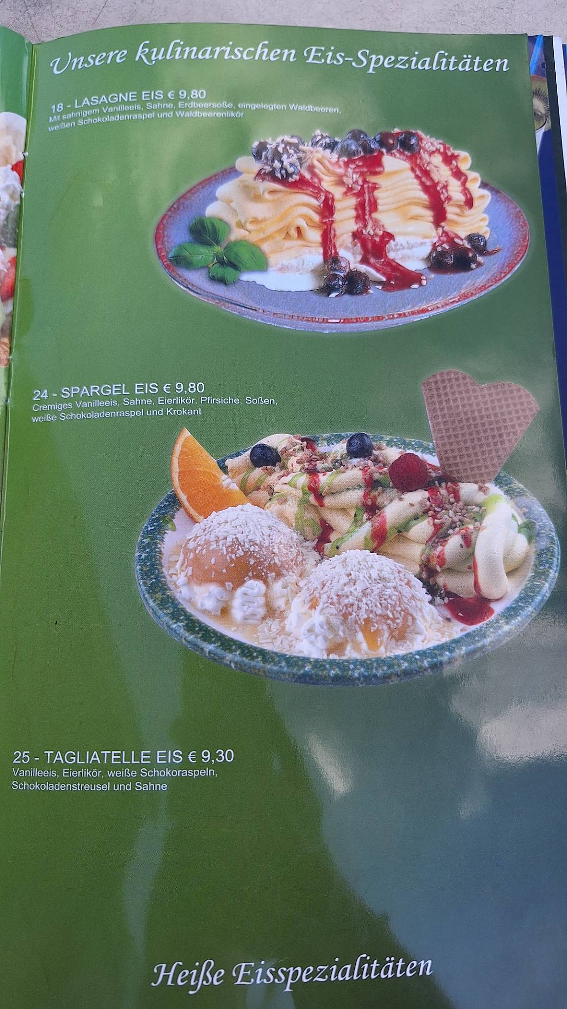 Eiscafé Roma меню