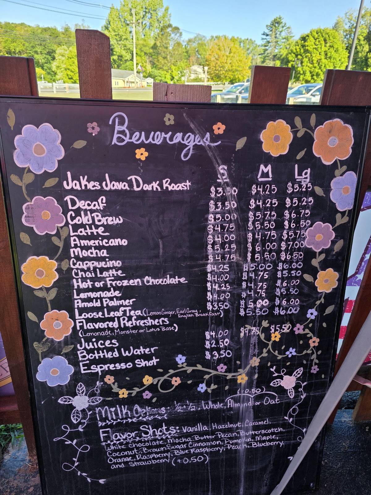 Jake's Java меню