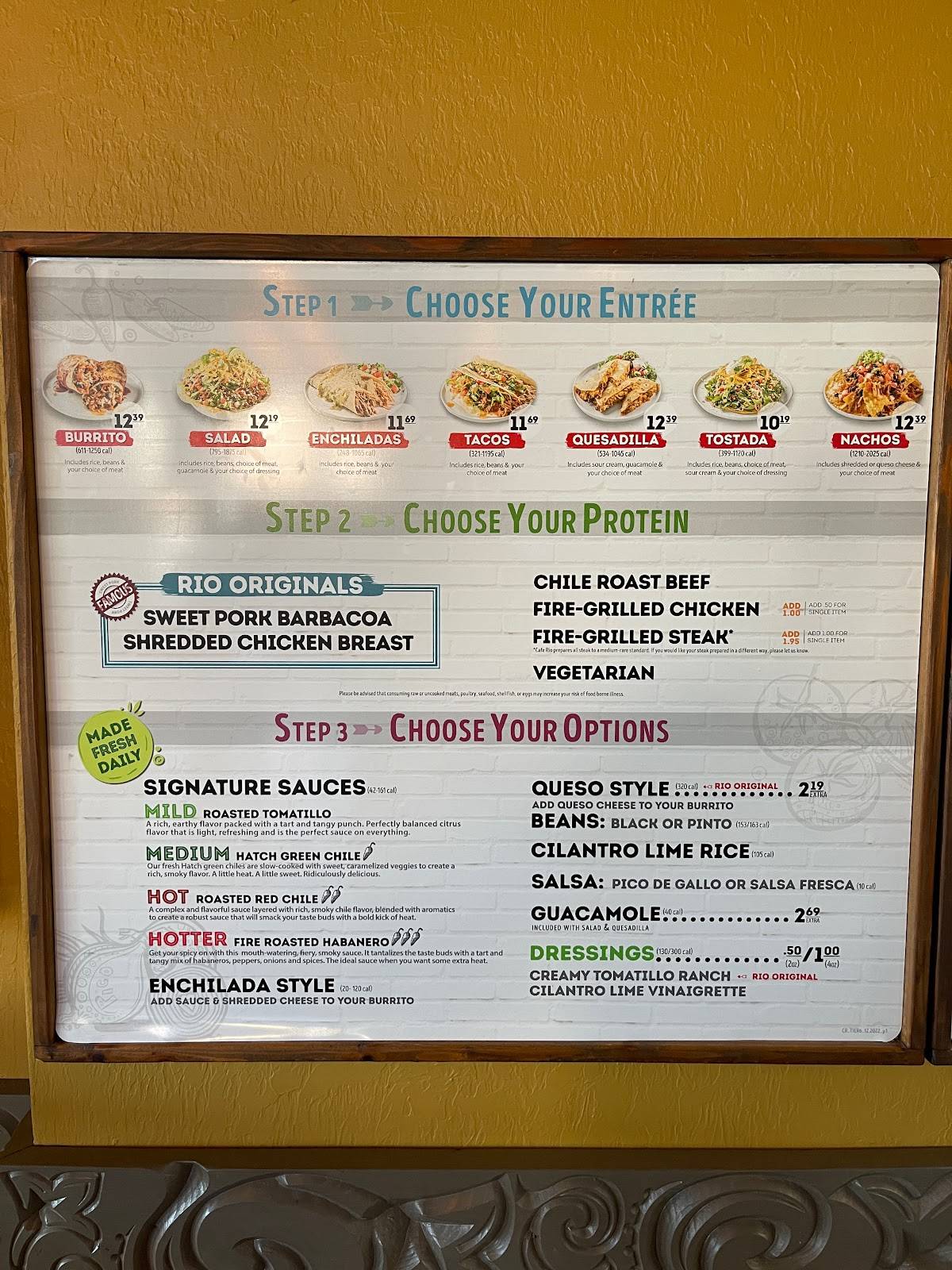 Cafe Rio Fresh Modern Mexican меню