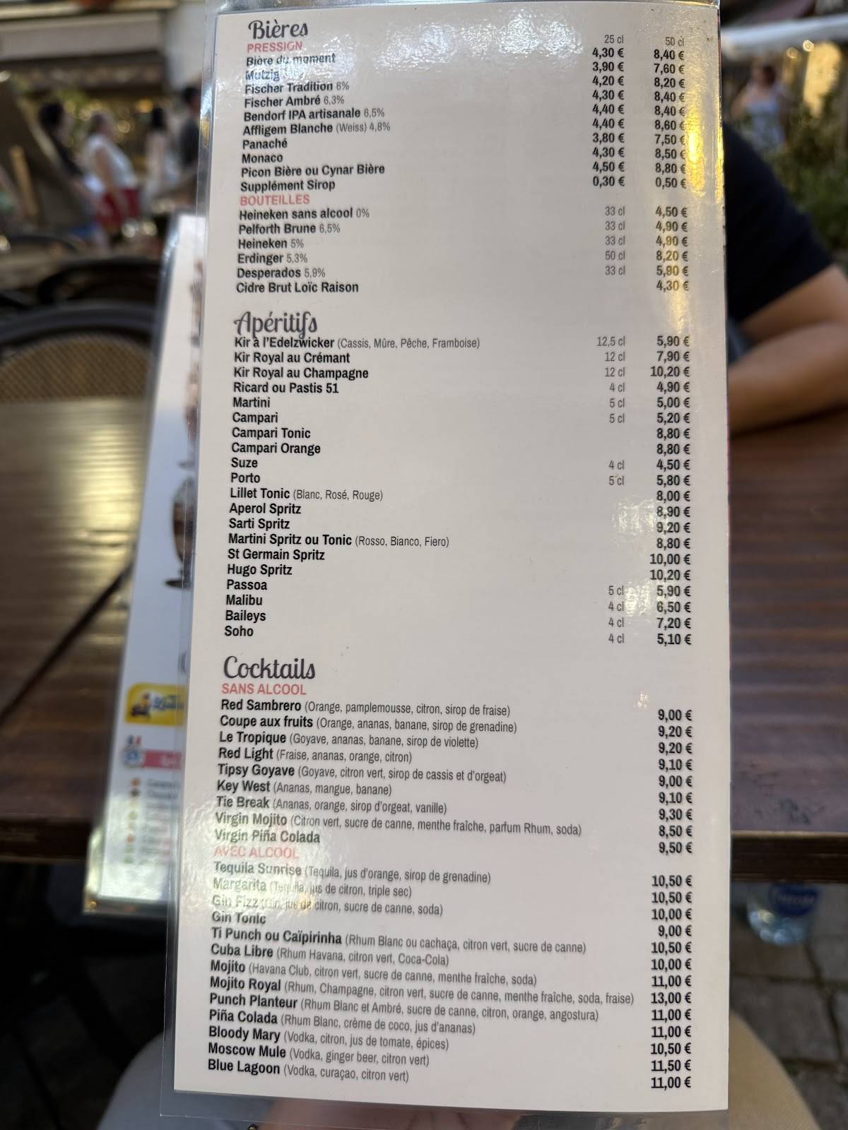 Café Rohan меню
