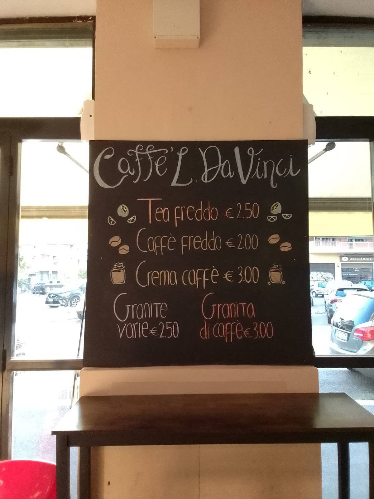 Caffe' L. da Vinci меню