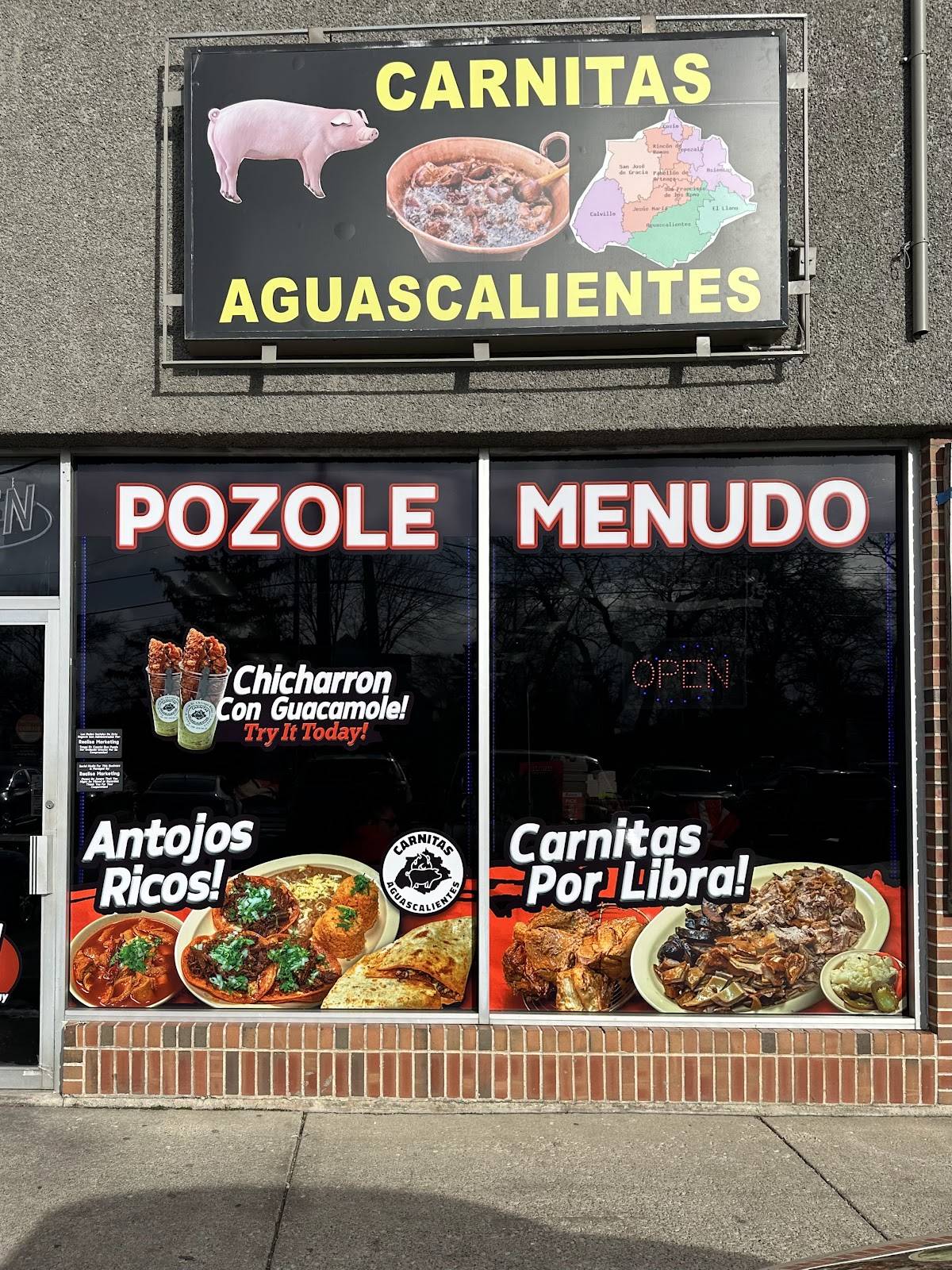 Carnitas Aguascalientes меню