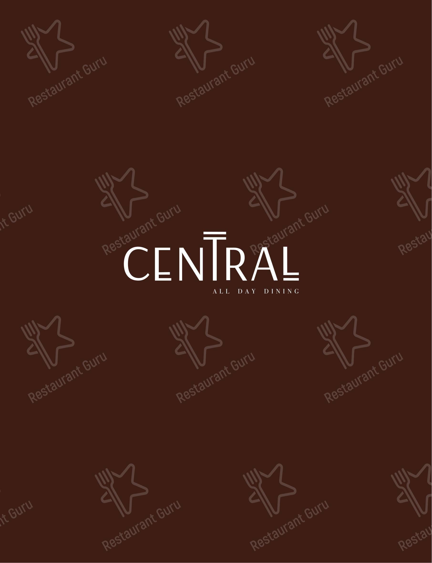 Central All Day Dining в Коломбо - Меню