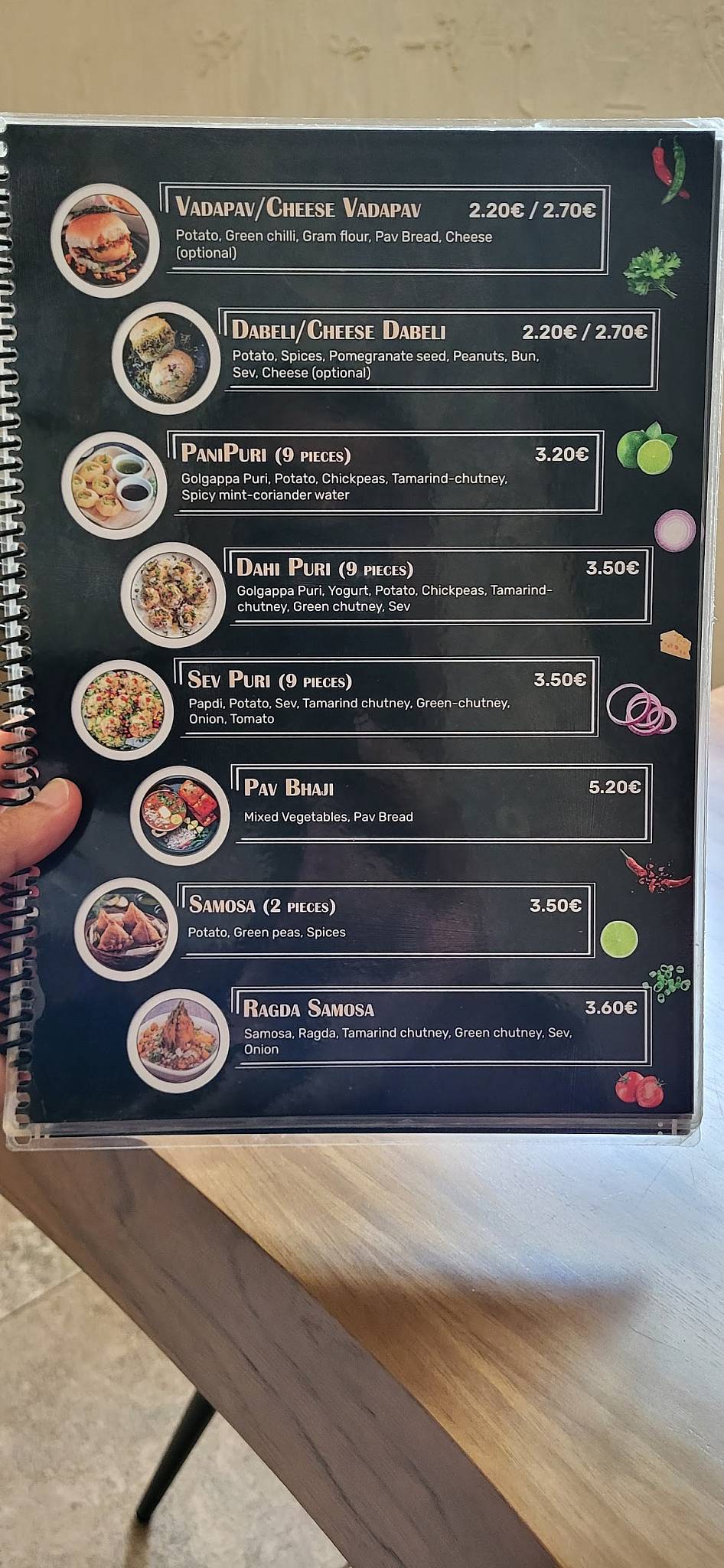 Chaatwala меню