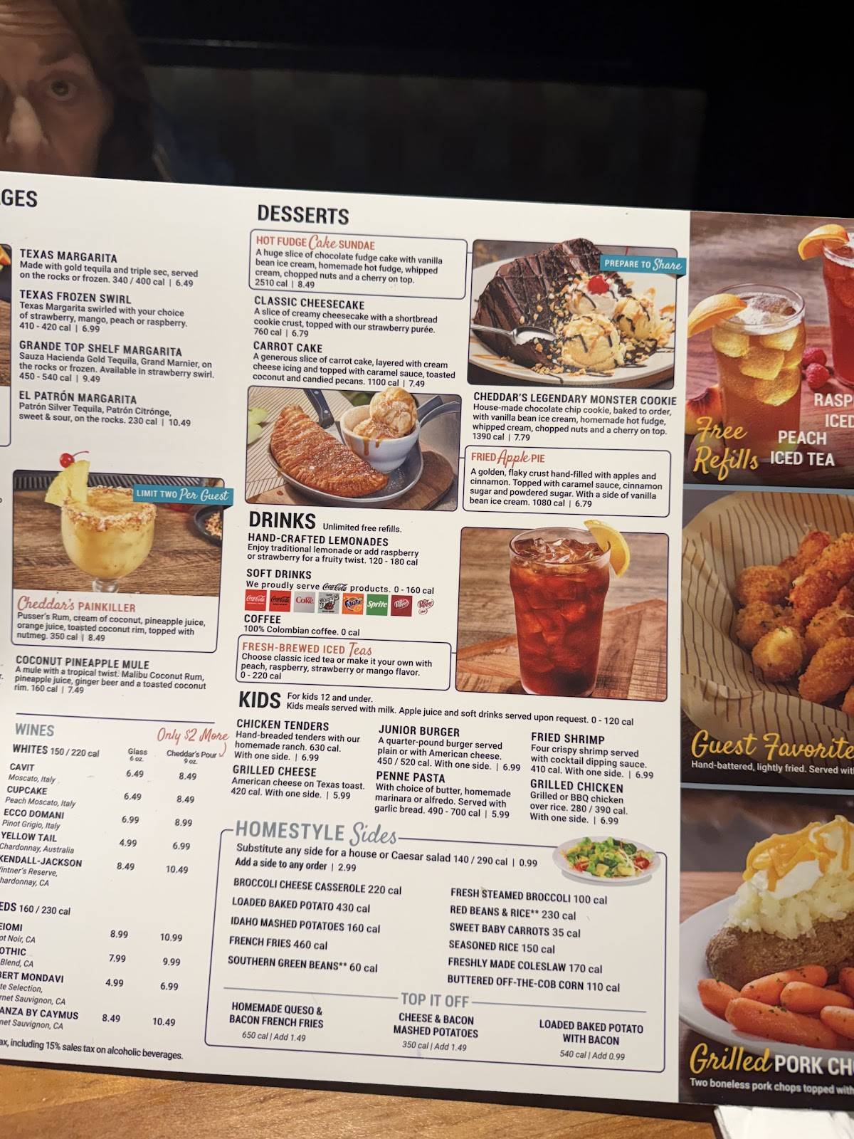 Cheddar's Scratch Kitchen меню