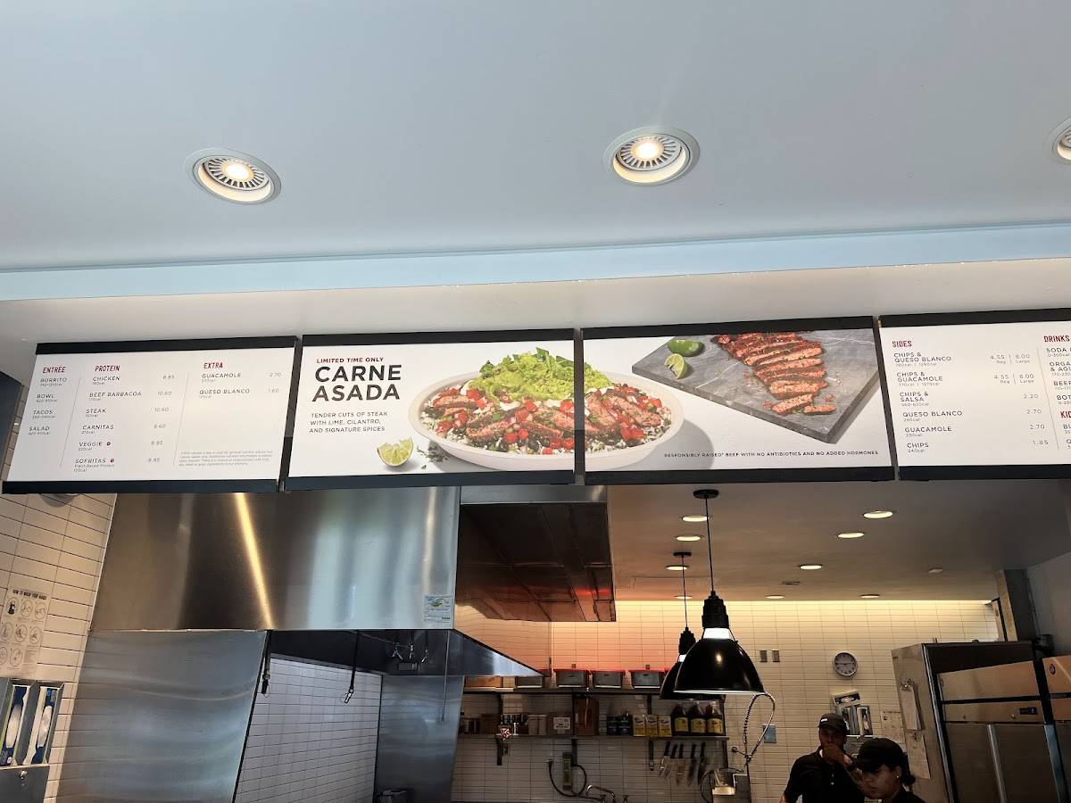 Chipotle Mexican Grill меню