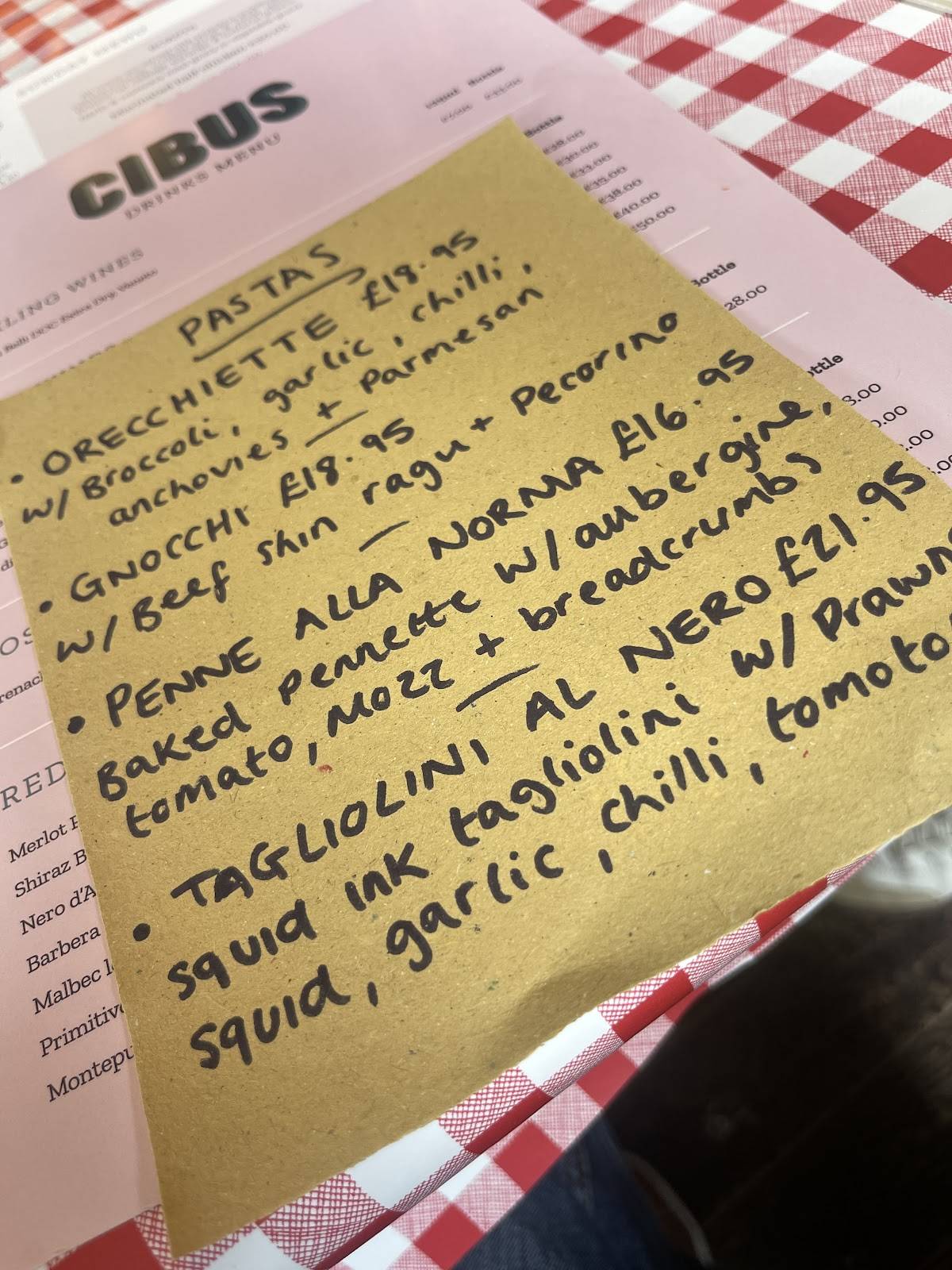 Cibus Pizza меню