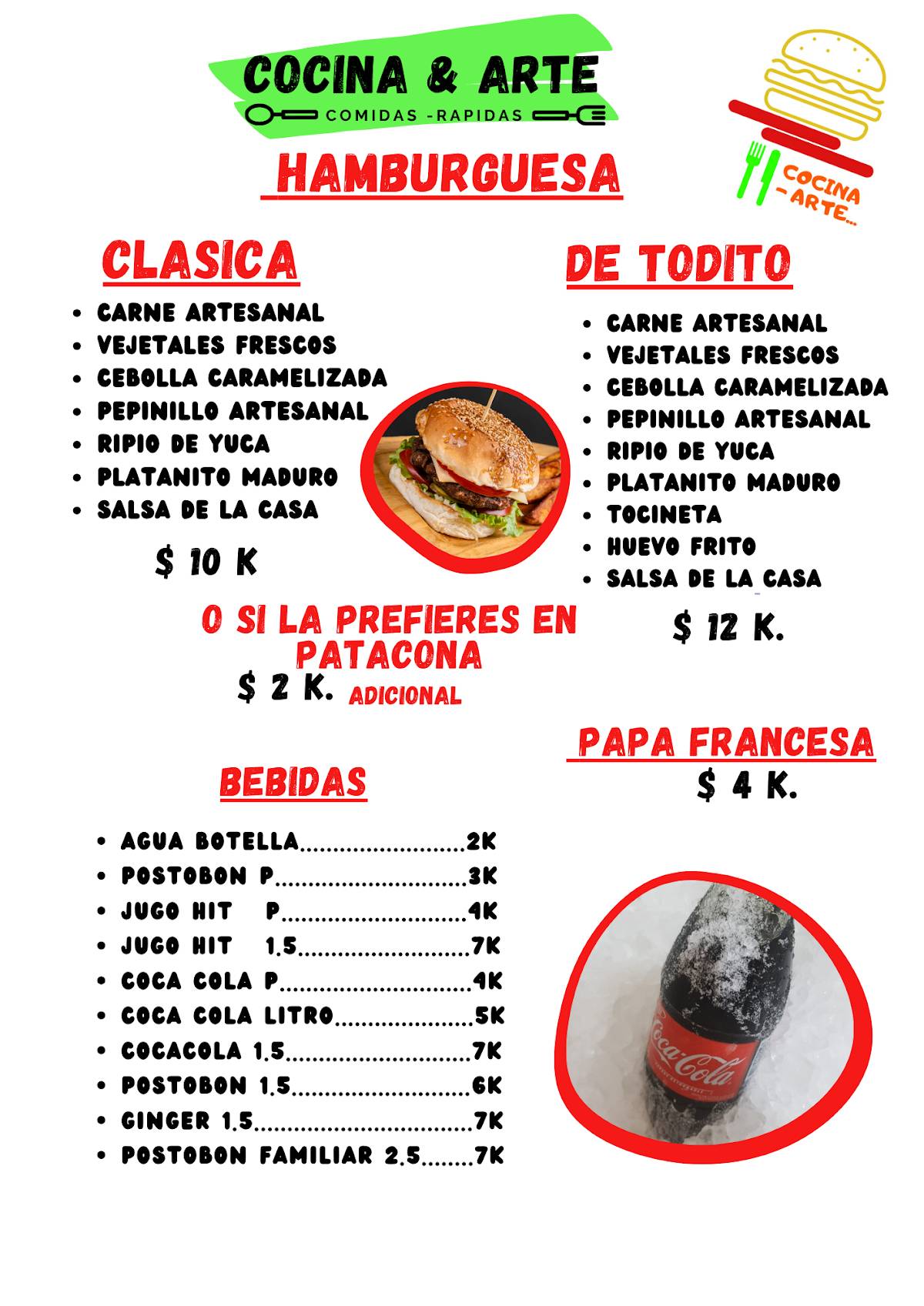 Cocina & Arte меню