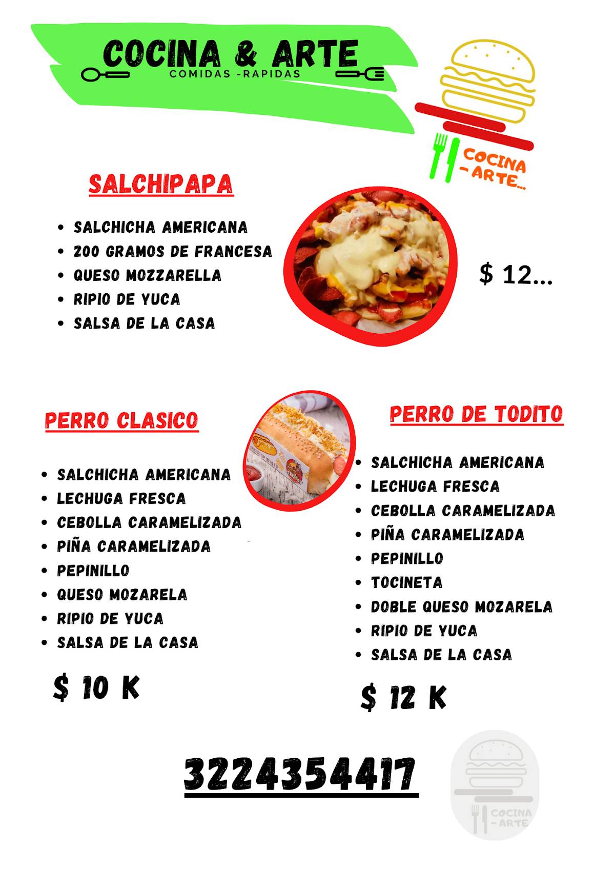 Cocina & Arte меню