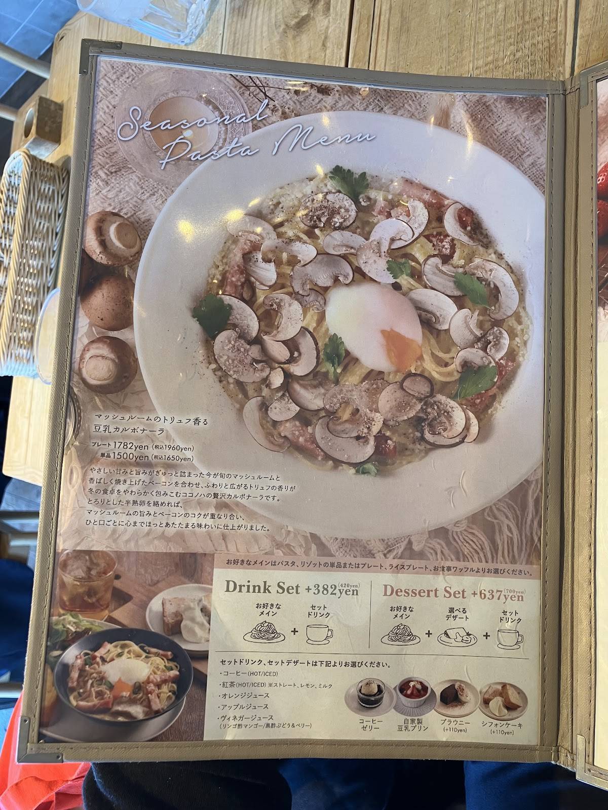 Coconoha меню