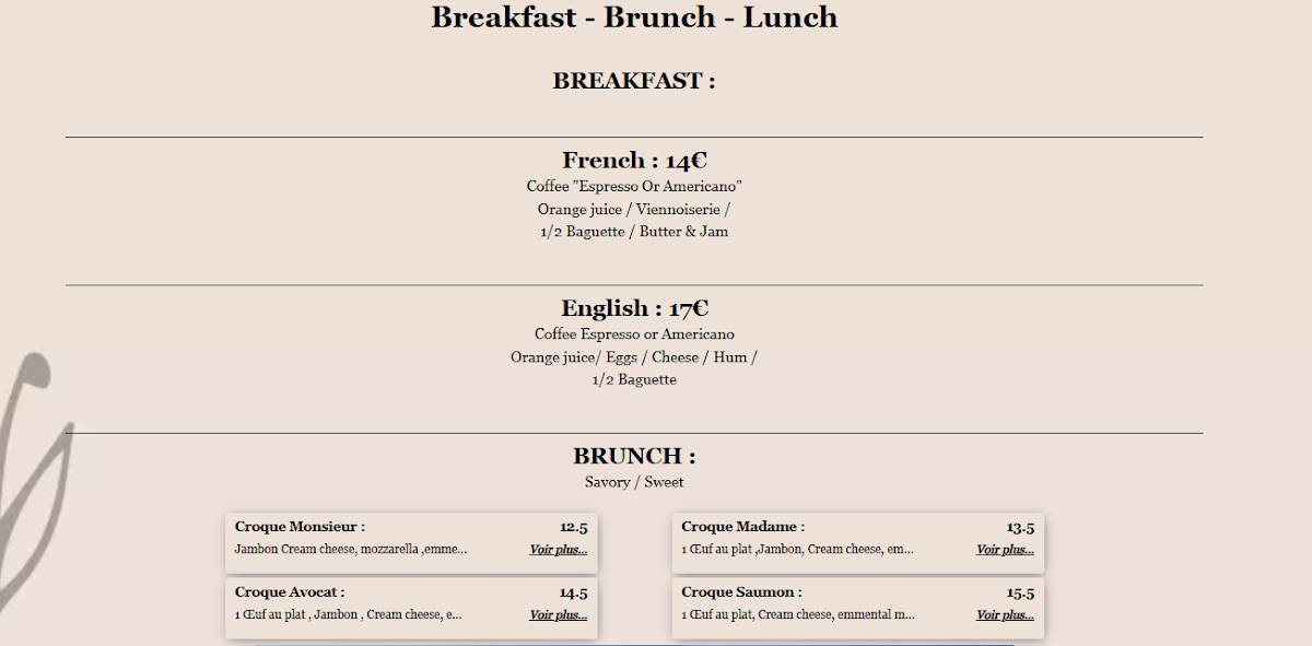 Coffee26 (Brunch & Breakfast) меню