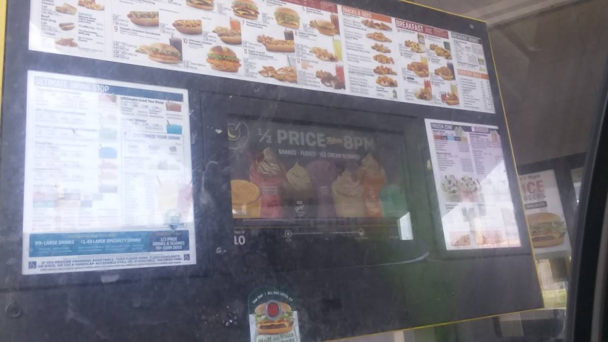 Sonic Drive-In меню