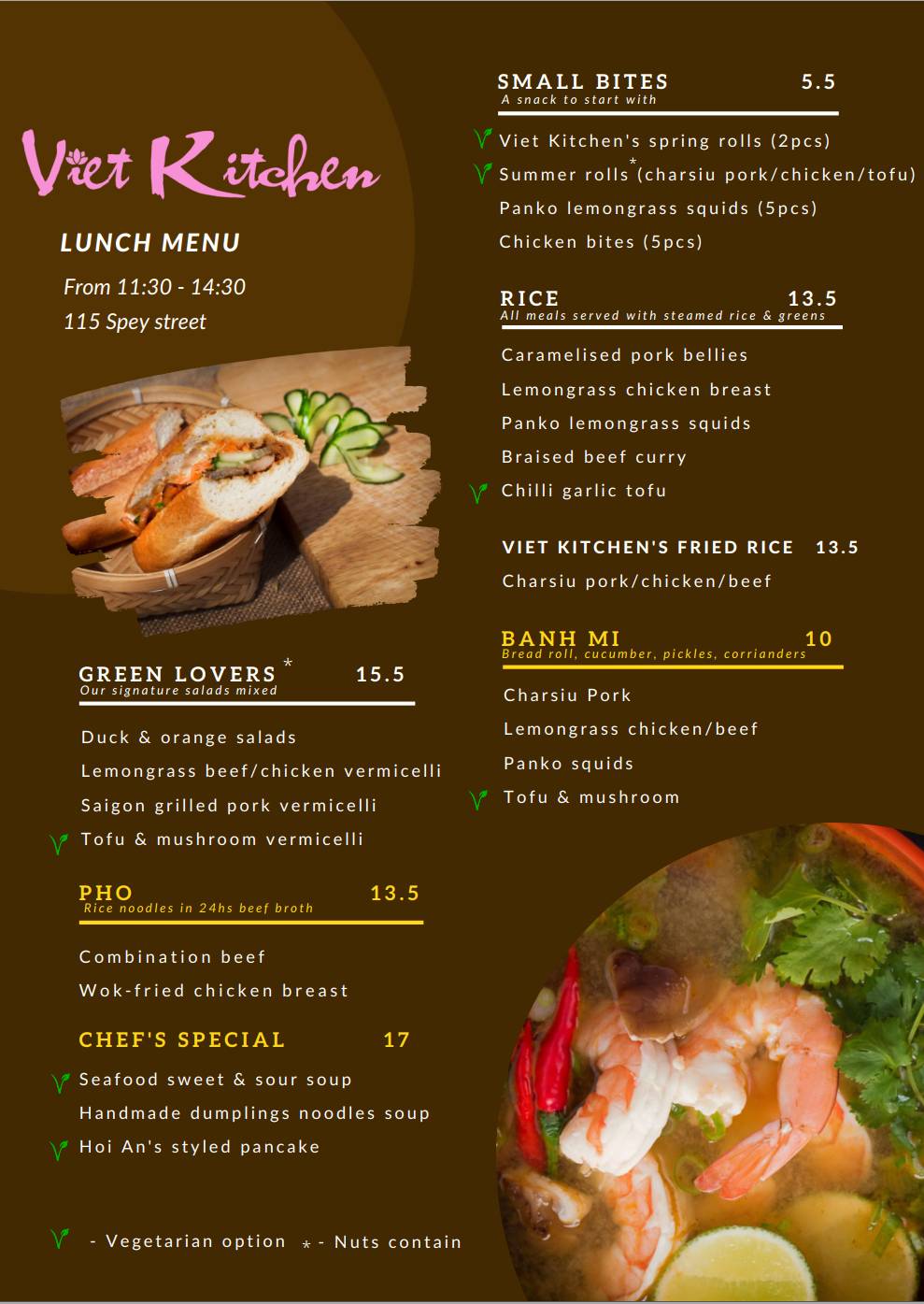Viet Kitchen меню