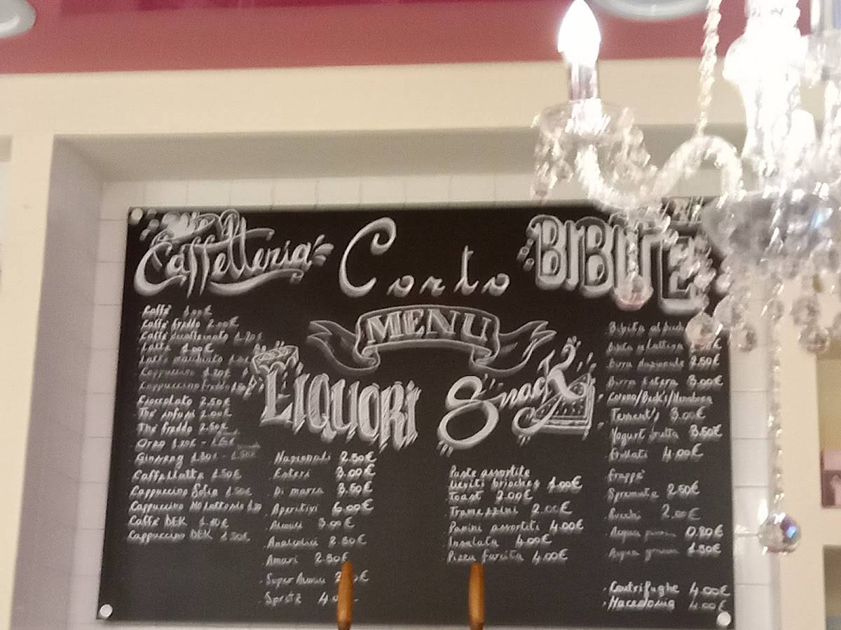 Corto caffè меню