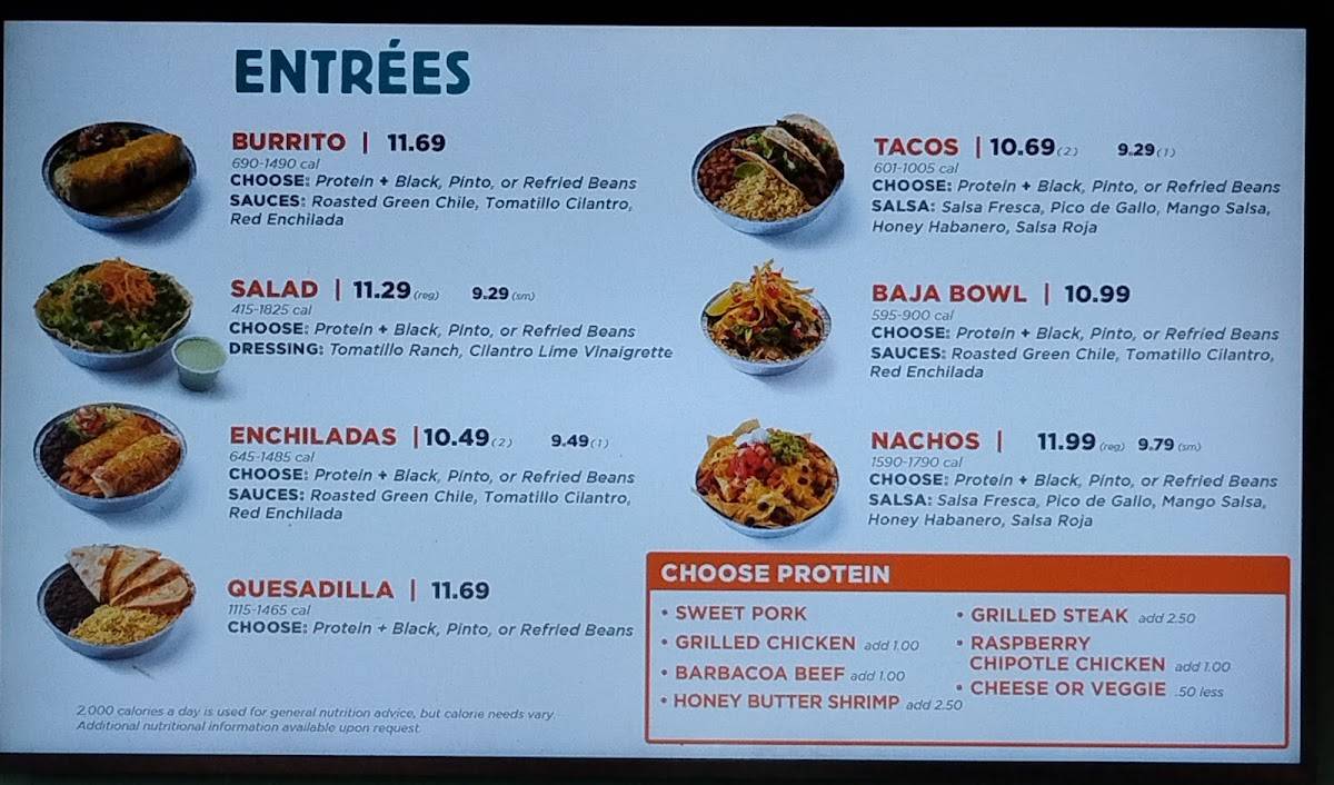 Costa Vida Fresh Mexican Grill меню