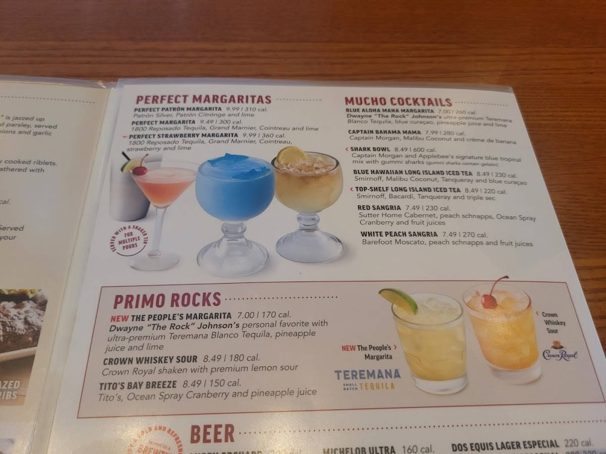 Applebee's Grill + Bar меню