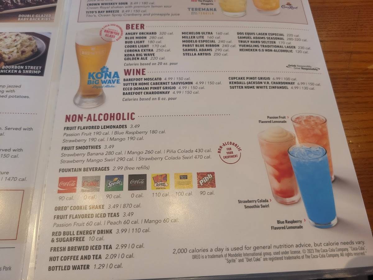 Applebee's Grill + Bar меню