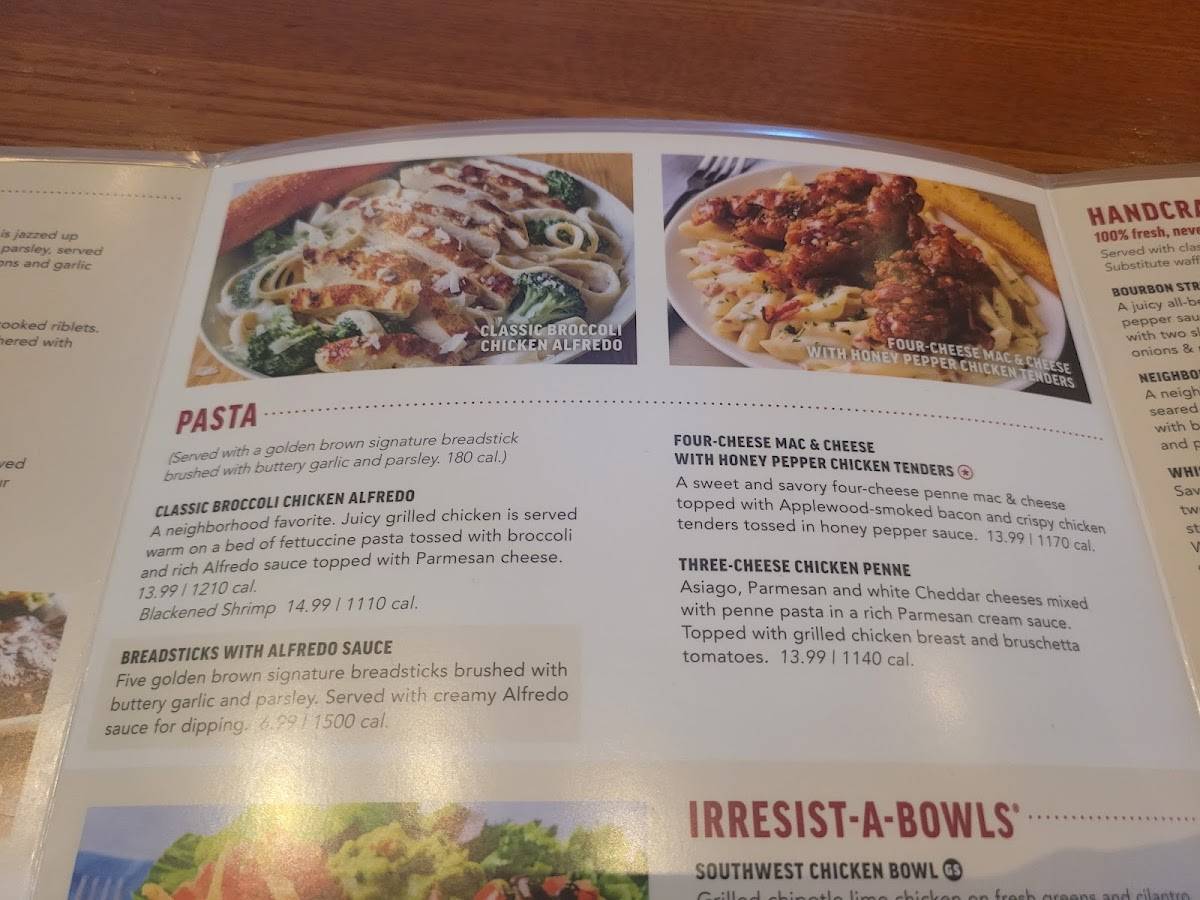 Applebee's Grill + Bar меню