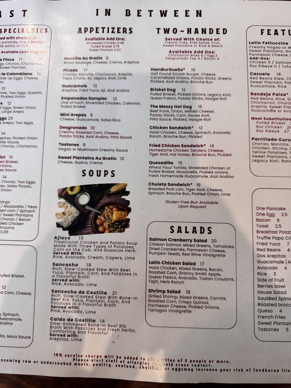 Curuba Cafe меню