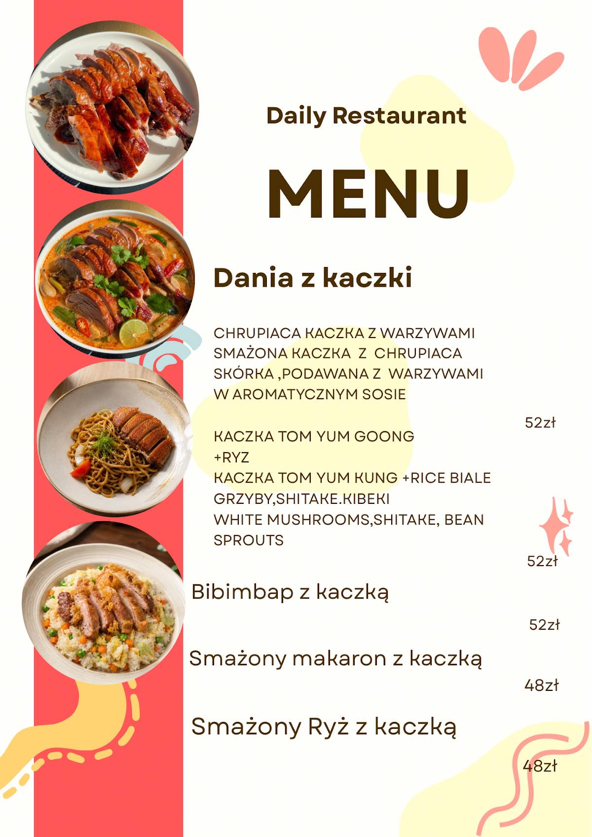DAILY TEA & AZJATYCKA MISKA меню