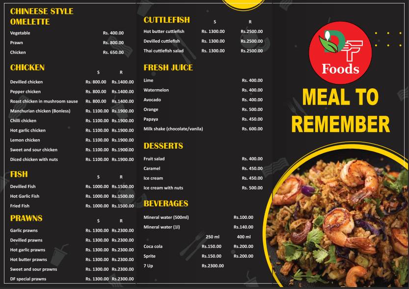 DF Foods меню