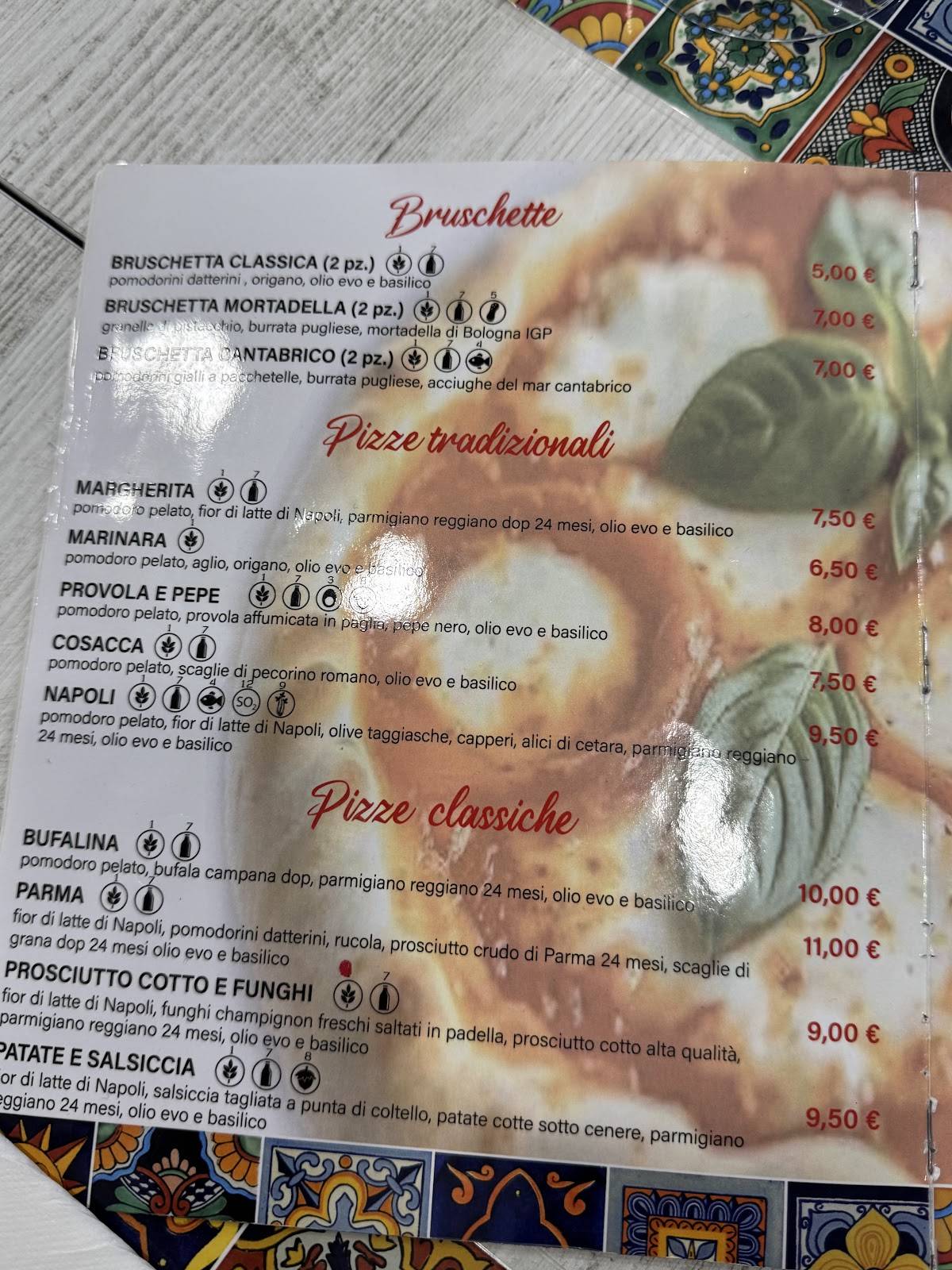Da Michele 2.0 меню