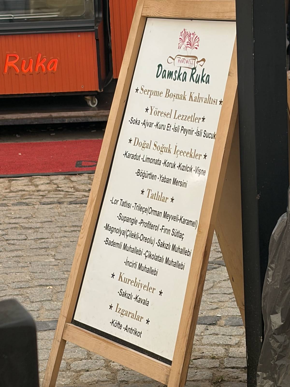 Damska Ruka меню
