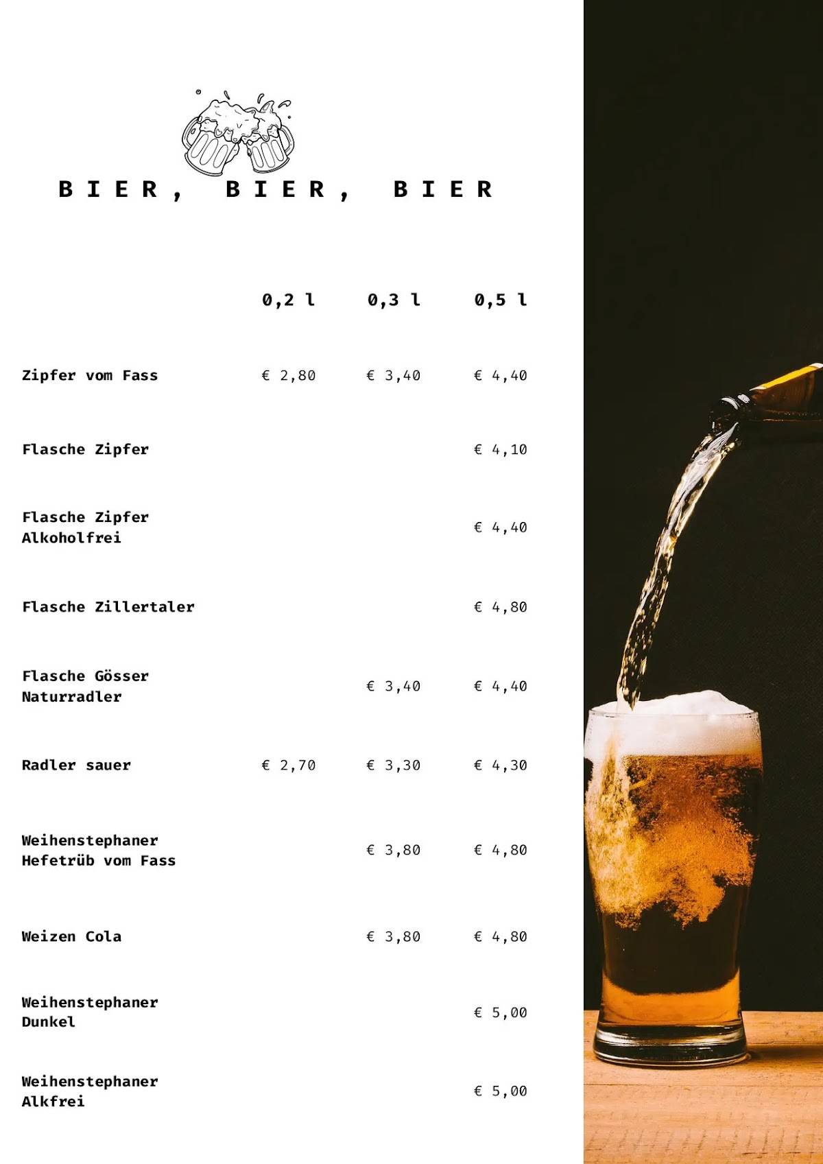 Das 10er Haus - Cafe.Bar.Bistro меню